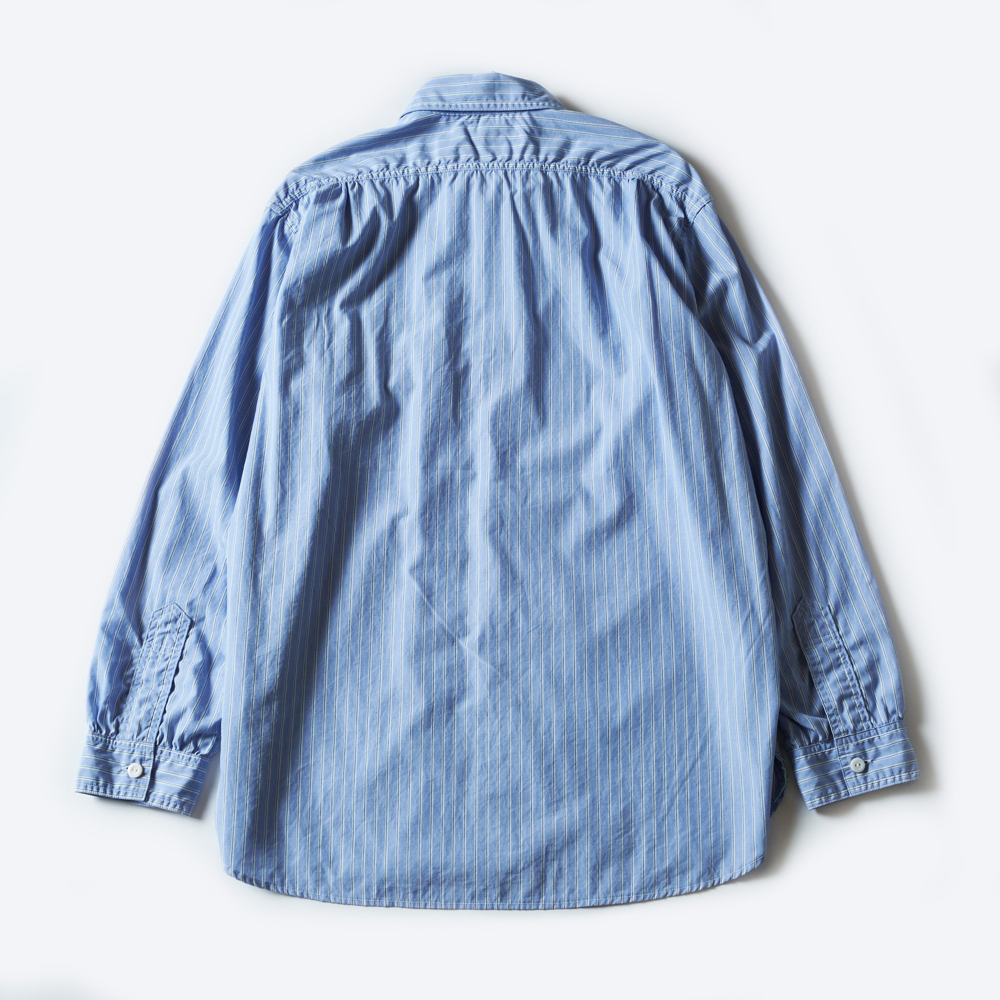 #1201C-SSB No.1 Shirt MV : stripe shirting blue