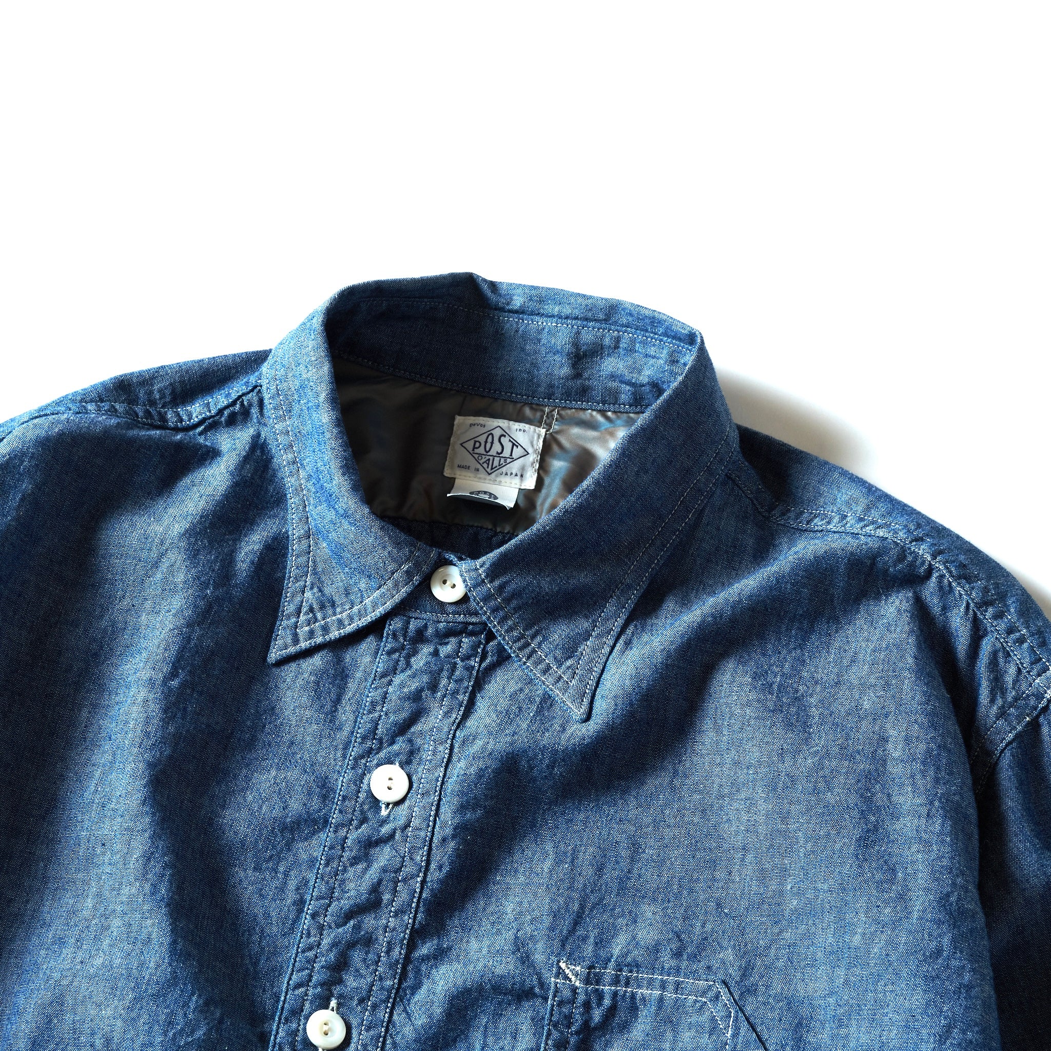#1201C-CC No.1 Shirt MV : classic chambray indigo