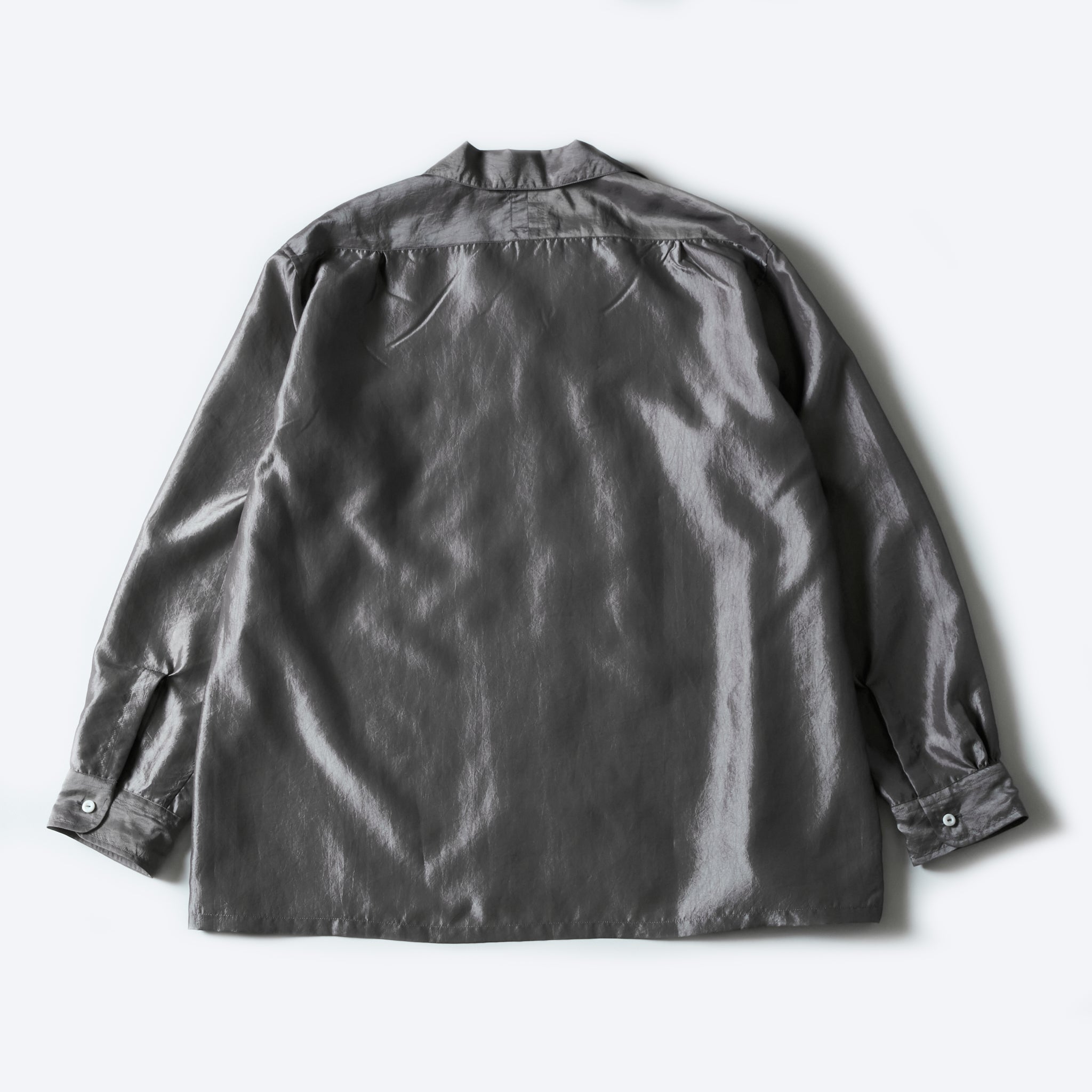 #3224-MTS Fever : metallic taffeta silver grey