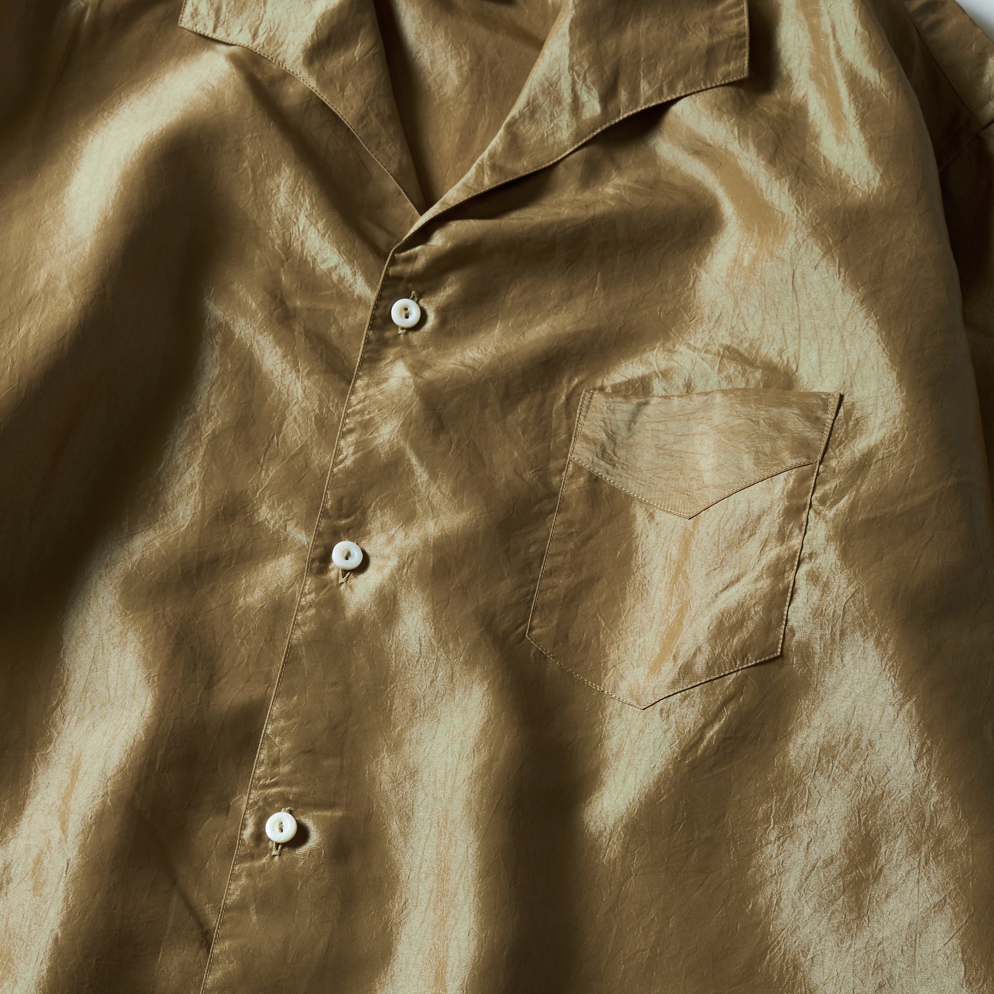 #3224-MTK Fever : metallic taffeta khaki