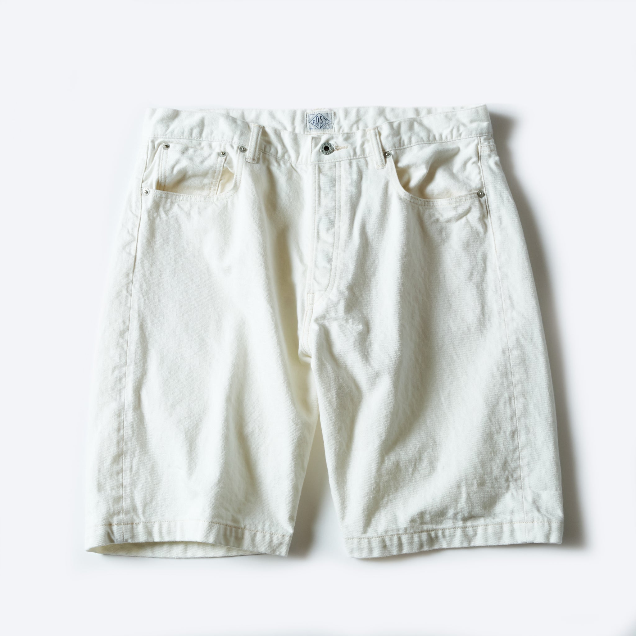#1397S-WD No.2 Five Pocket Shorts : white denim white