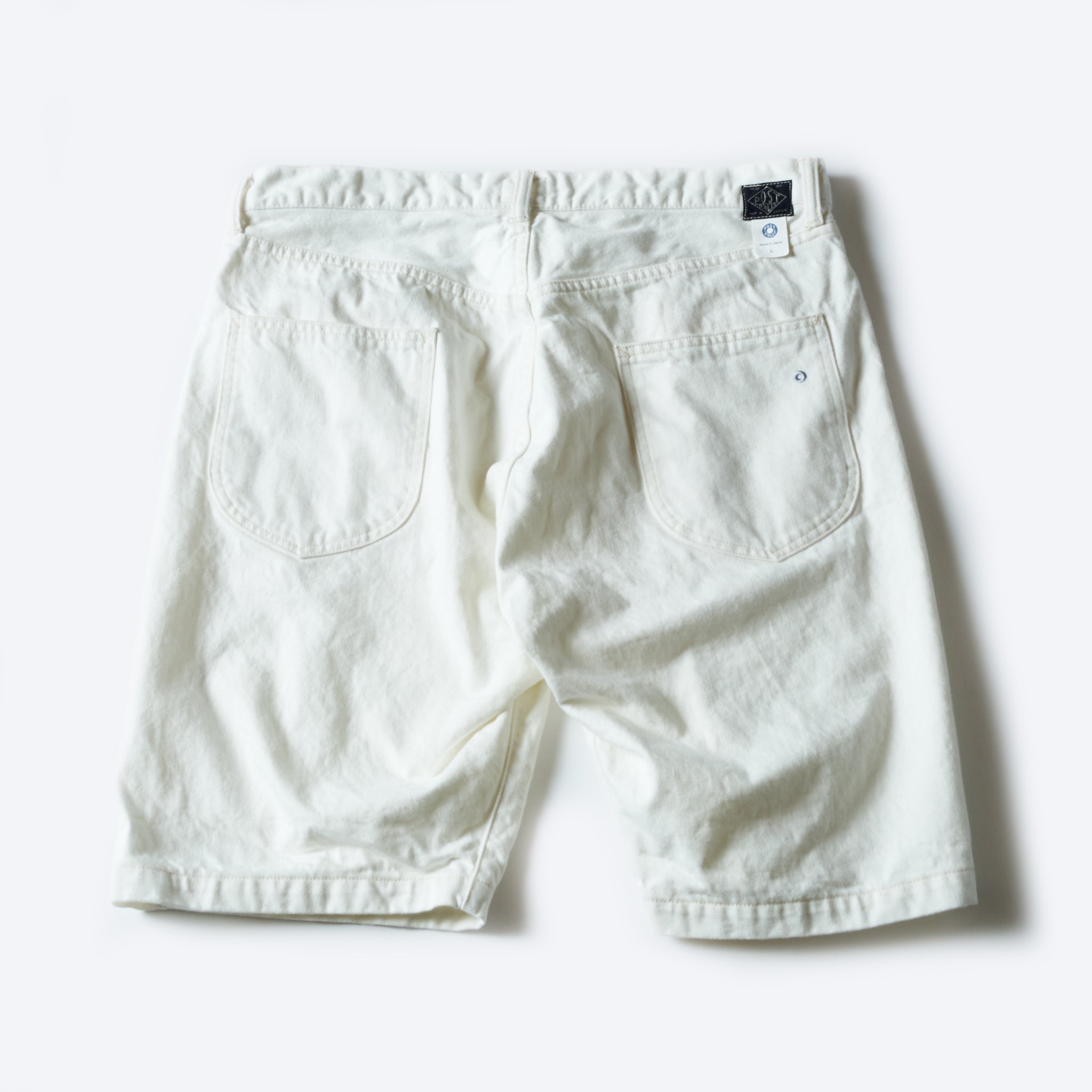#1397S-WD No.2 Five Pocket Shorts : white denim white