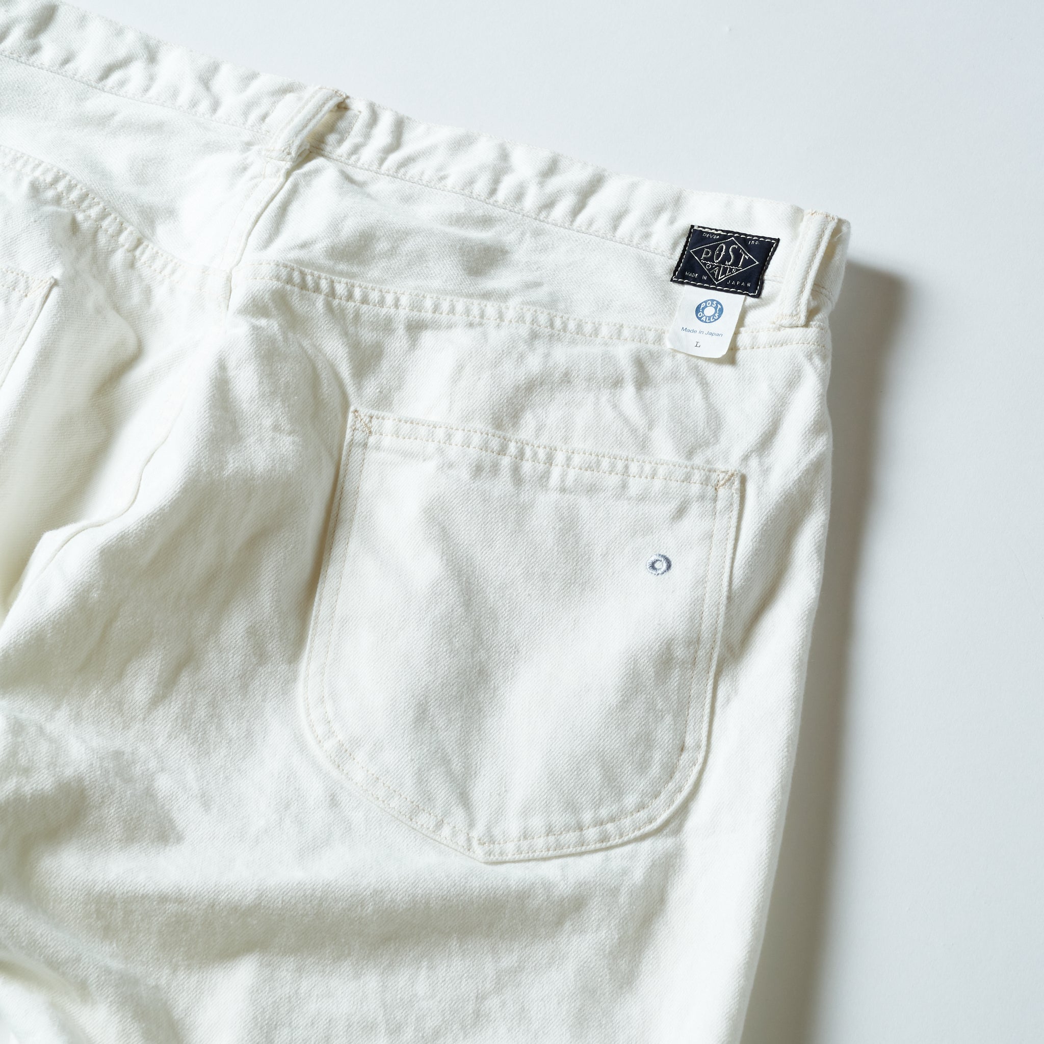 #1397S-WD No.2 Five Pocket Shorts : white denim white