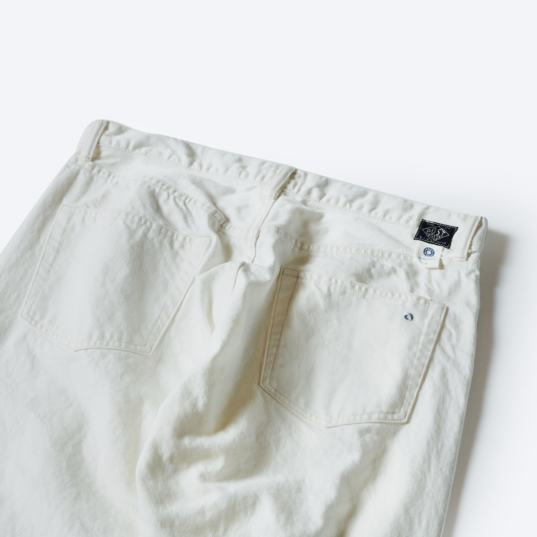 #3306-WD No.8 Five Pocket : 12oz. Denim white