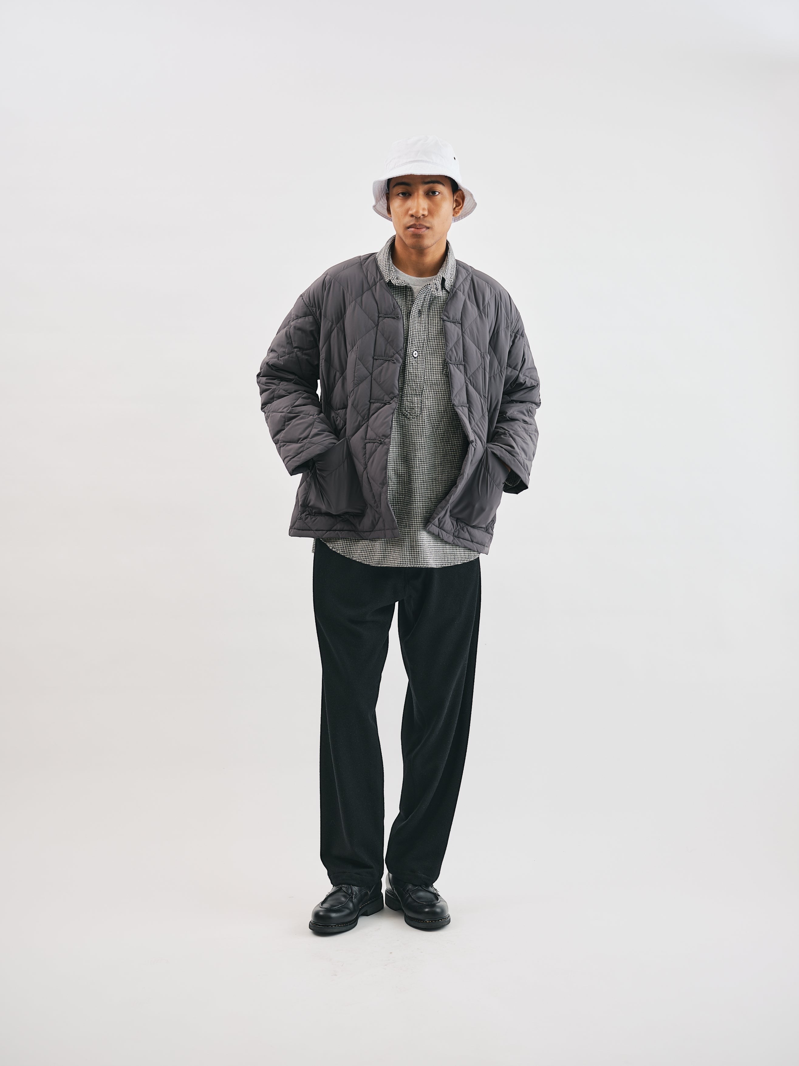 #3109BL-PG POST Chinois DV : polyester poplin grey