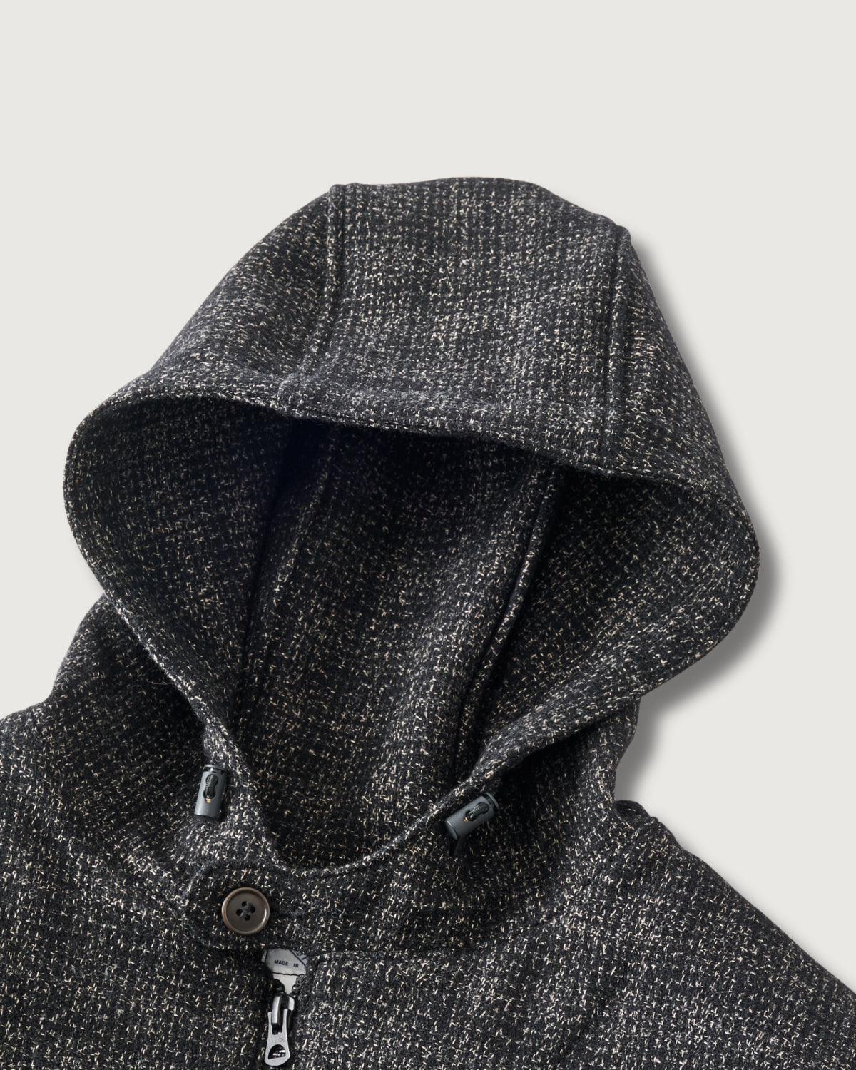 #3112-SP DEE Parka 3 : wool/cotton nep salt & pepper