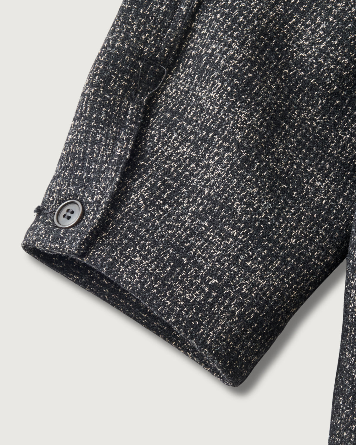 #3112-SP DEE Parka 3 : wool/cotton nep salt & pepper