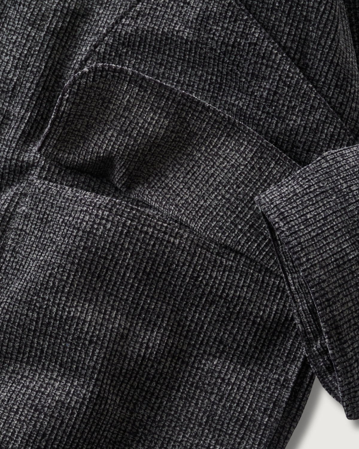 #3112-WWP DEE Parka 3 : widewale cords printed grey