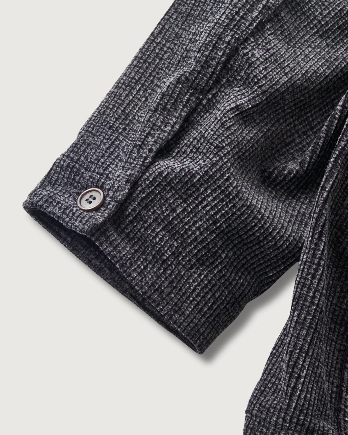 #3112-WWP DEE Parka 3 : widewale cords printed grey