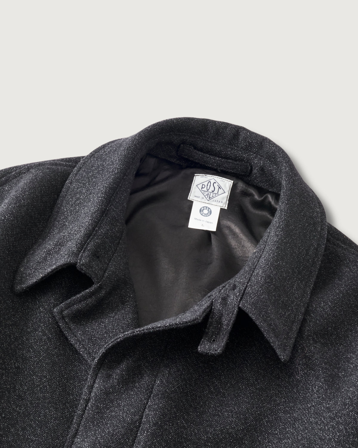 #3121-BTC USN Utility Coat : basket tweed charcoal