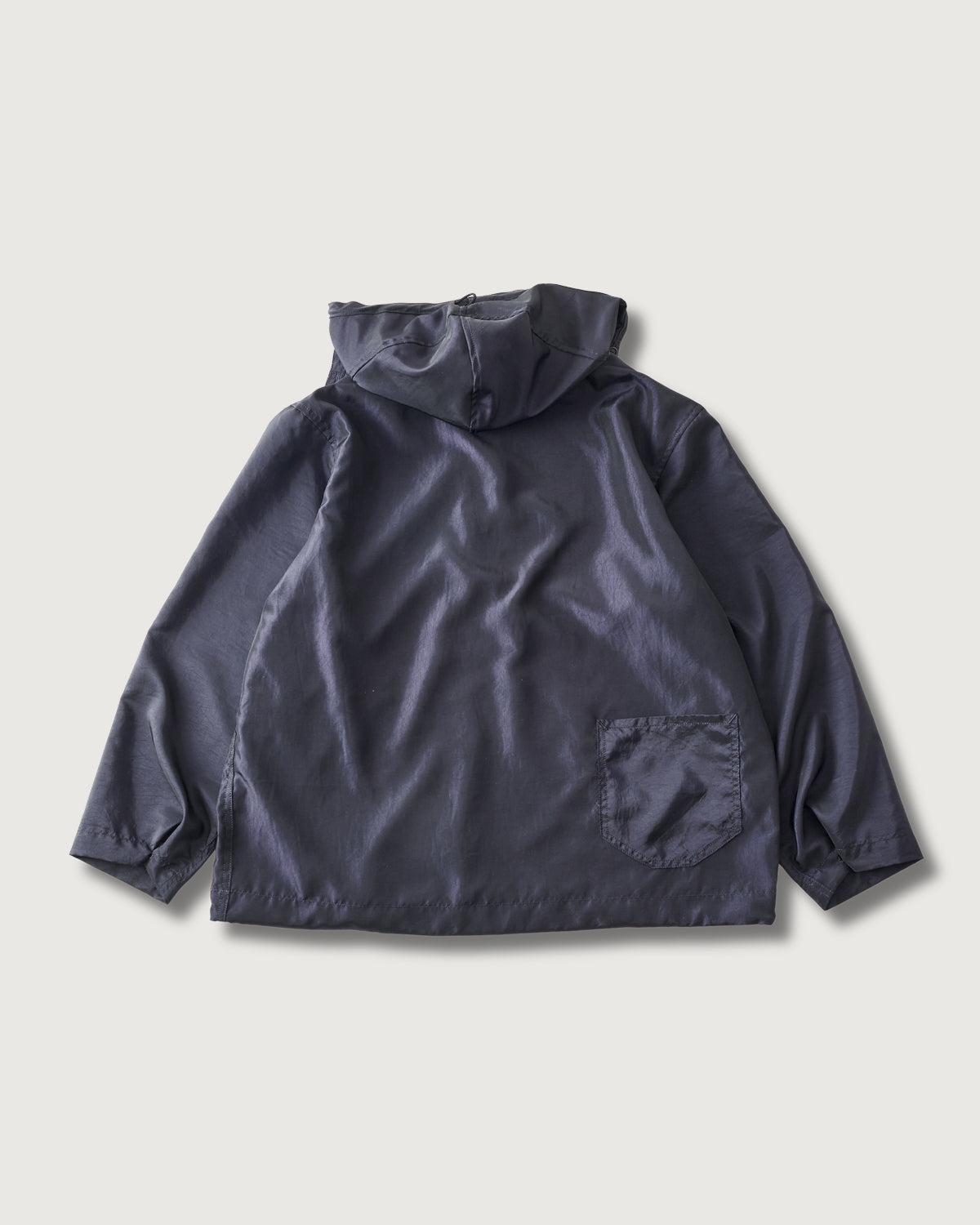 #3132-MTN CRAFTMASTER Hoody : metallic taffeta dark navy
