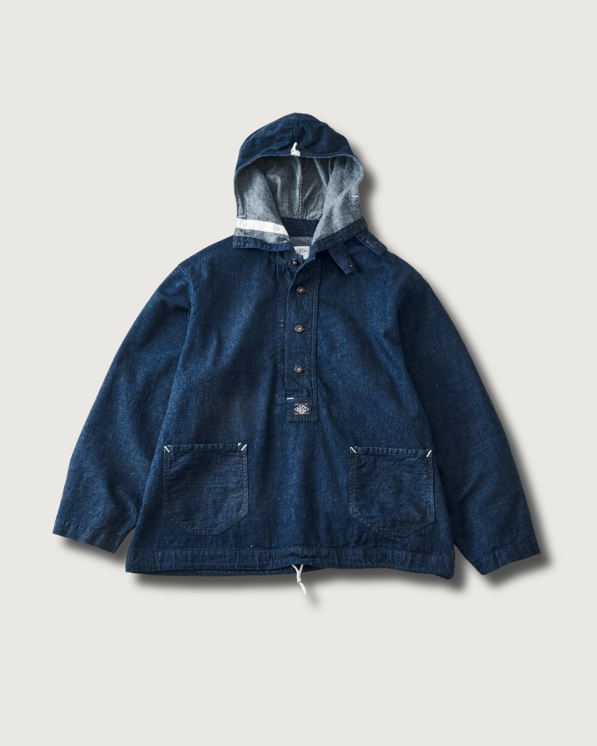 3132-8DI CRAFTMASTER Hoody : 8oz. denim indigo