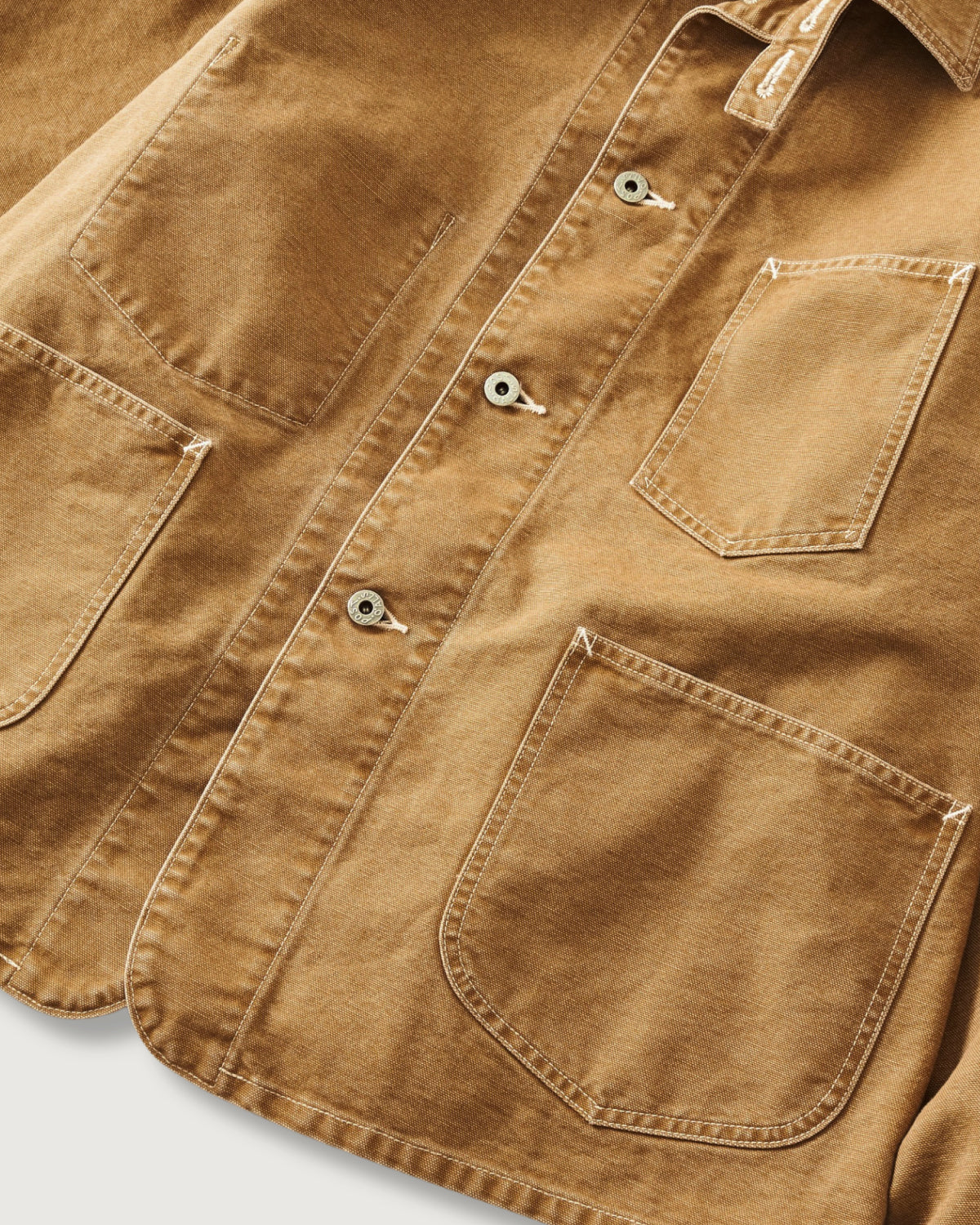 #3133-PCR POST 46 : pigment dyed canvas washed brown