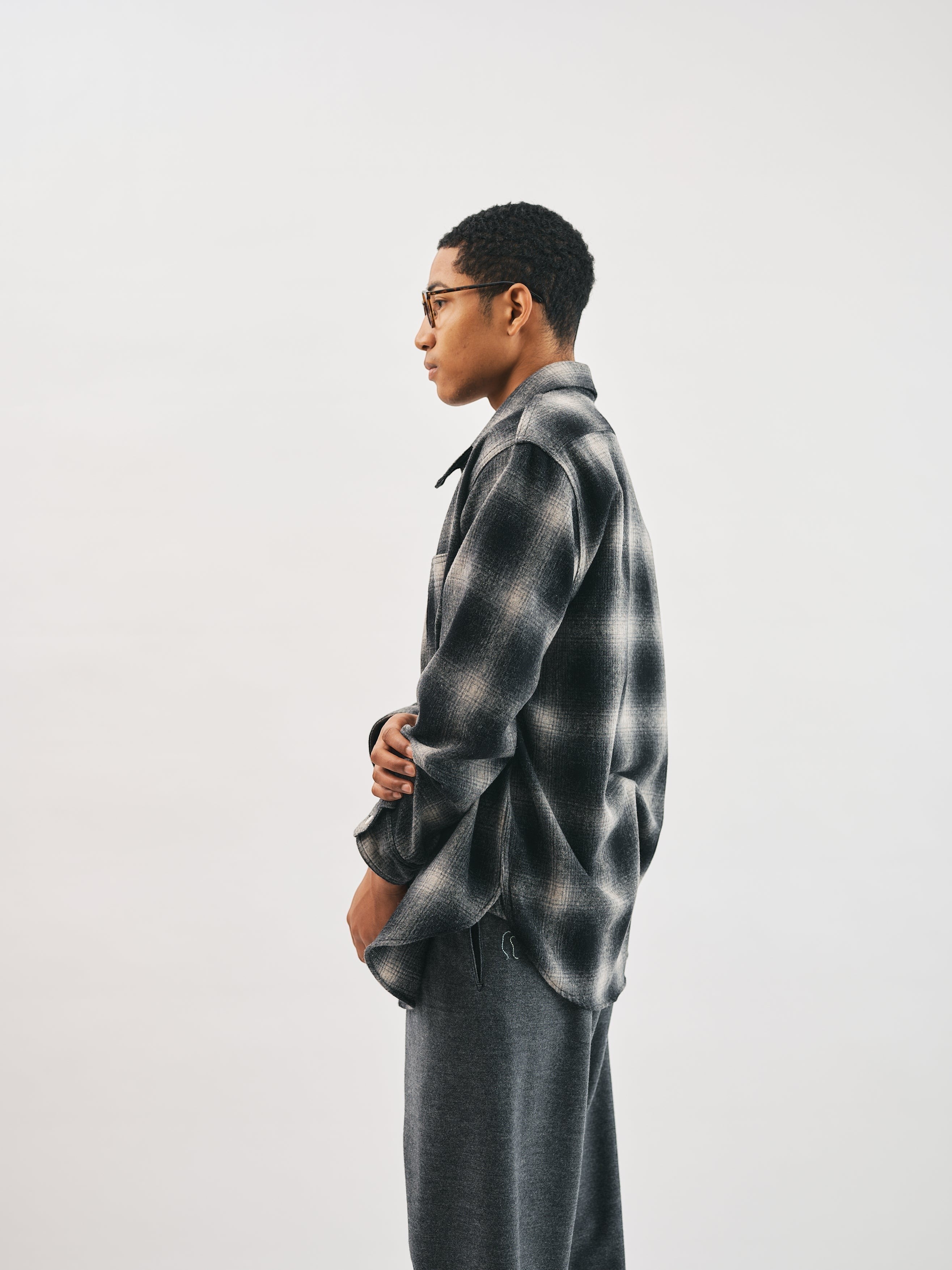 #3217S-WHB St. Louis 2 : wool hombre black