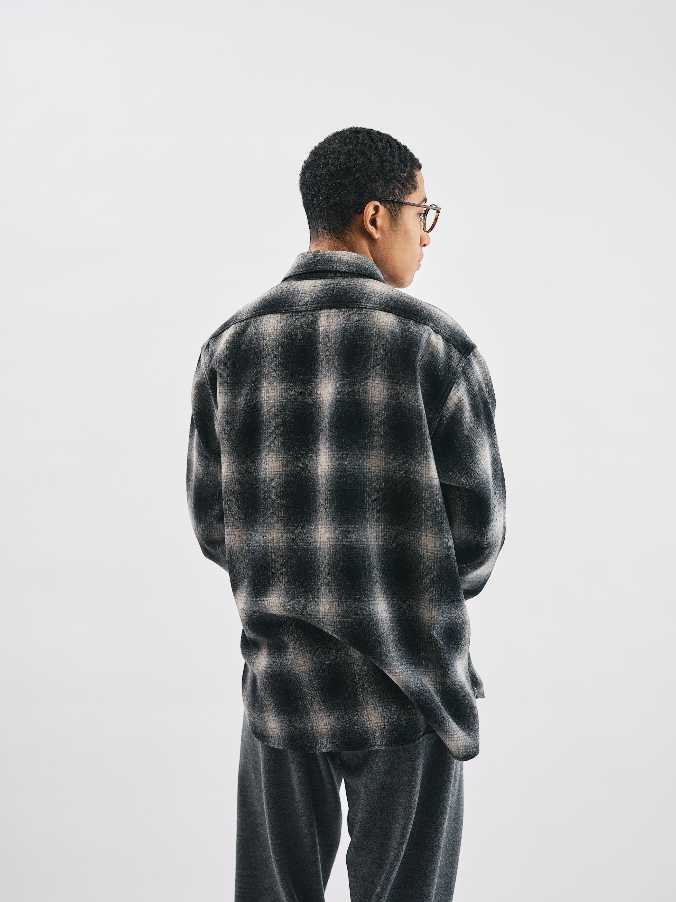 #3217S-WHB St. Louis 2 : wool hombre black