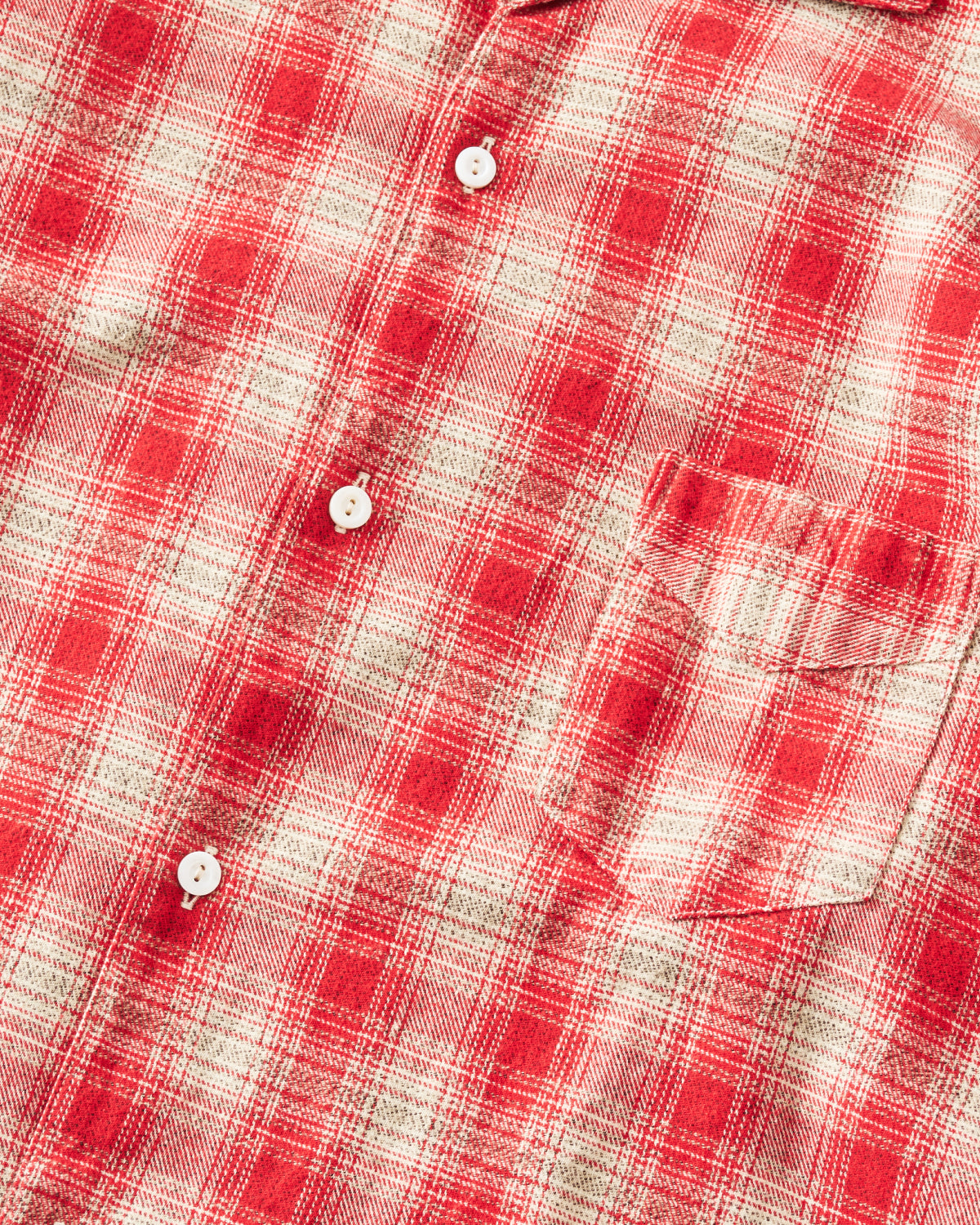 #3224-FP5 Fever : cotton flannel plaid red hombre