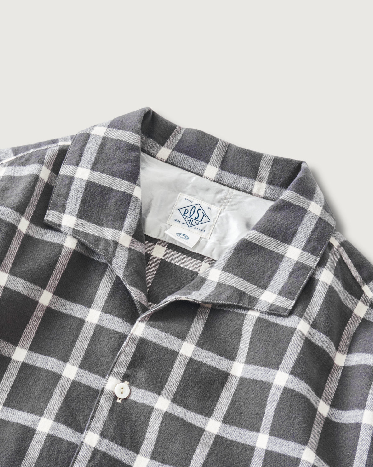 #3224-FP7 Fever : cotton flannel plaid grey check