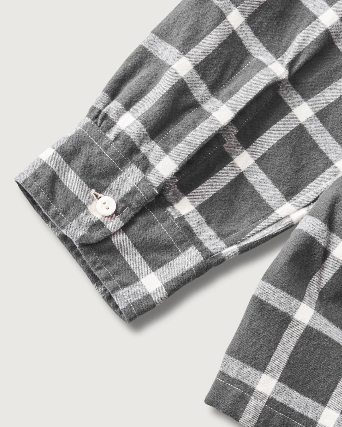 #3224-FP7 Fever : cotton flannel plaid grey check