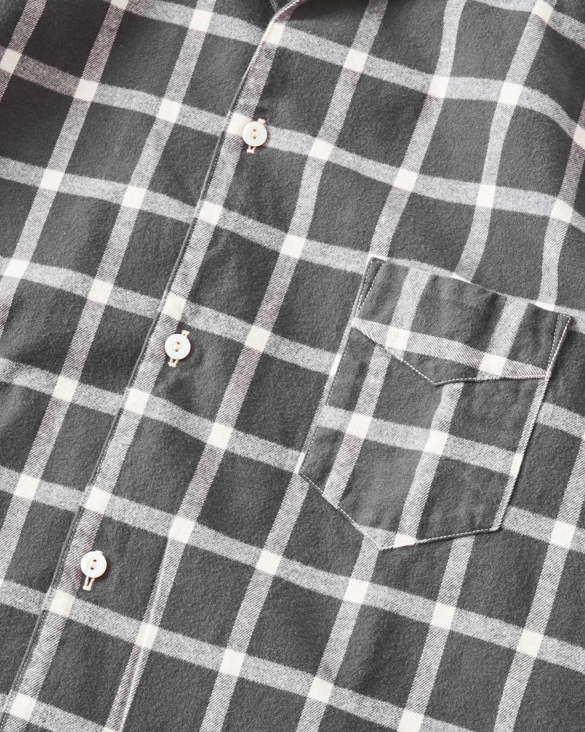 #3224-FP7 Fever : cotton flannel plaid grey check