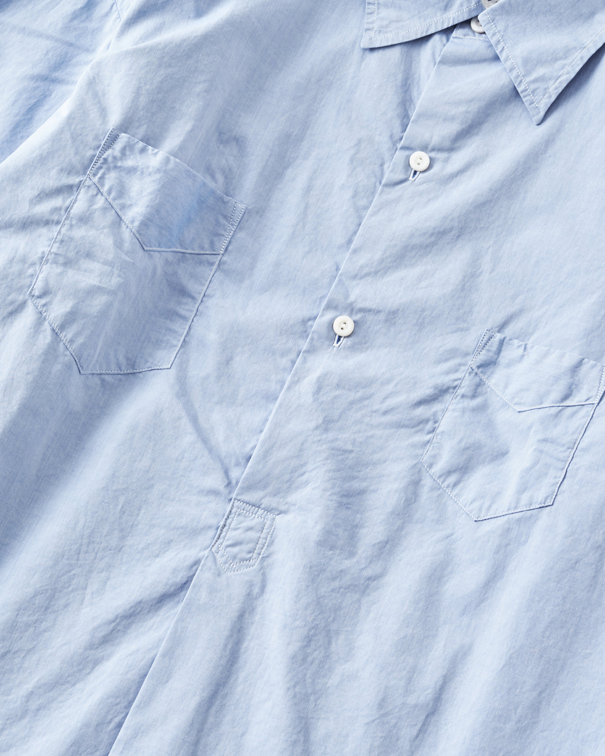 #3226-FCB NEUTRON : feather chambray - W light blue