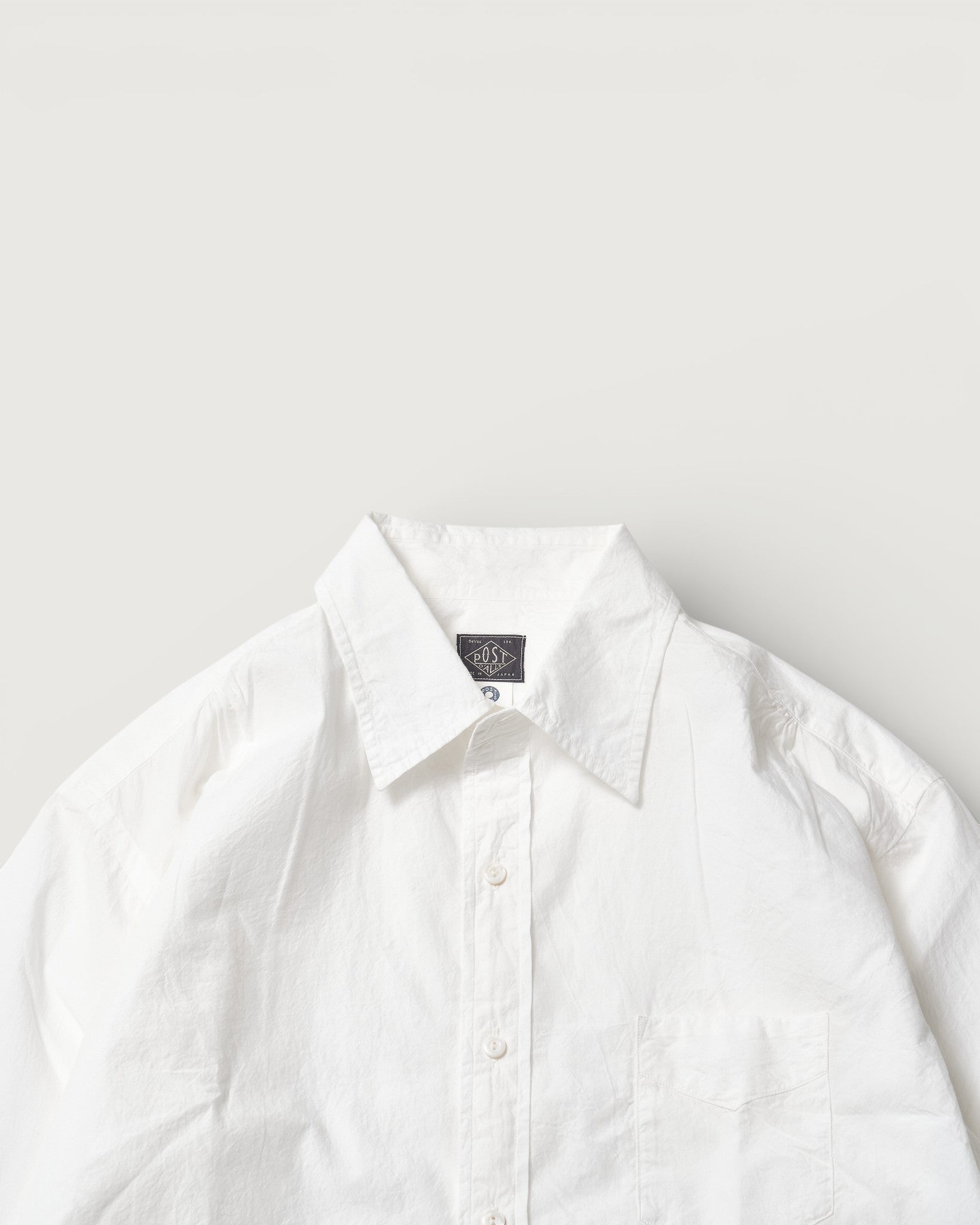 #3232-HBW Original BL Shirt : high count broadcloth white