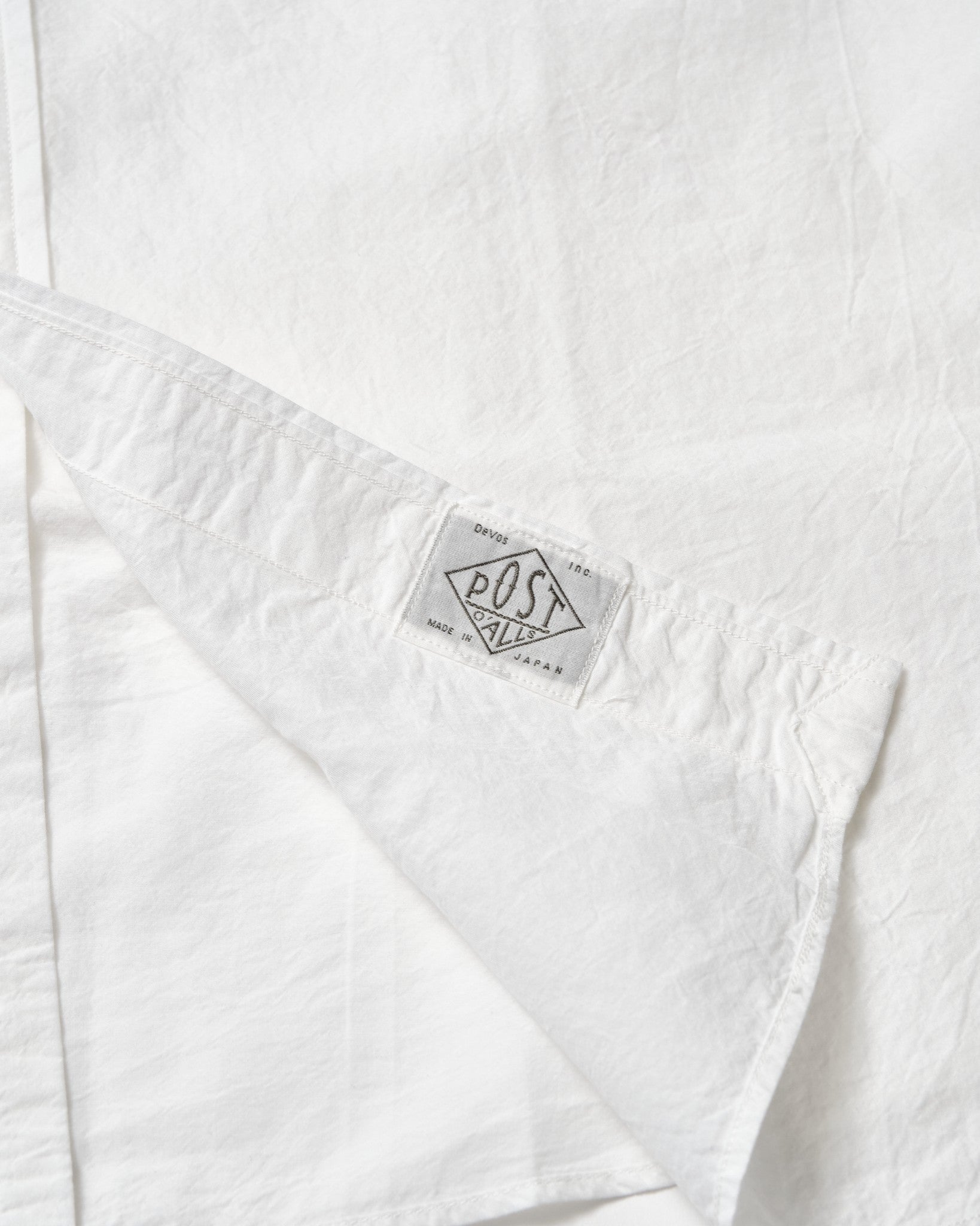 #3232-HBW Original BL Shirt : high count broadcloth white