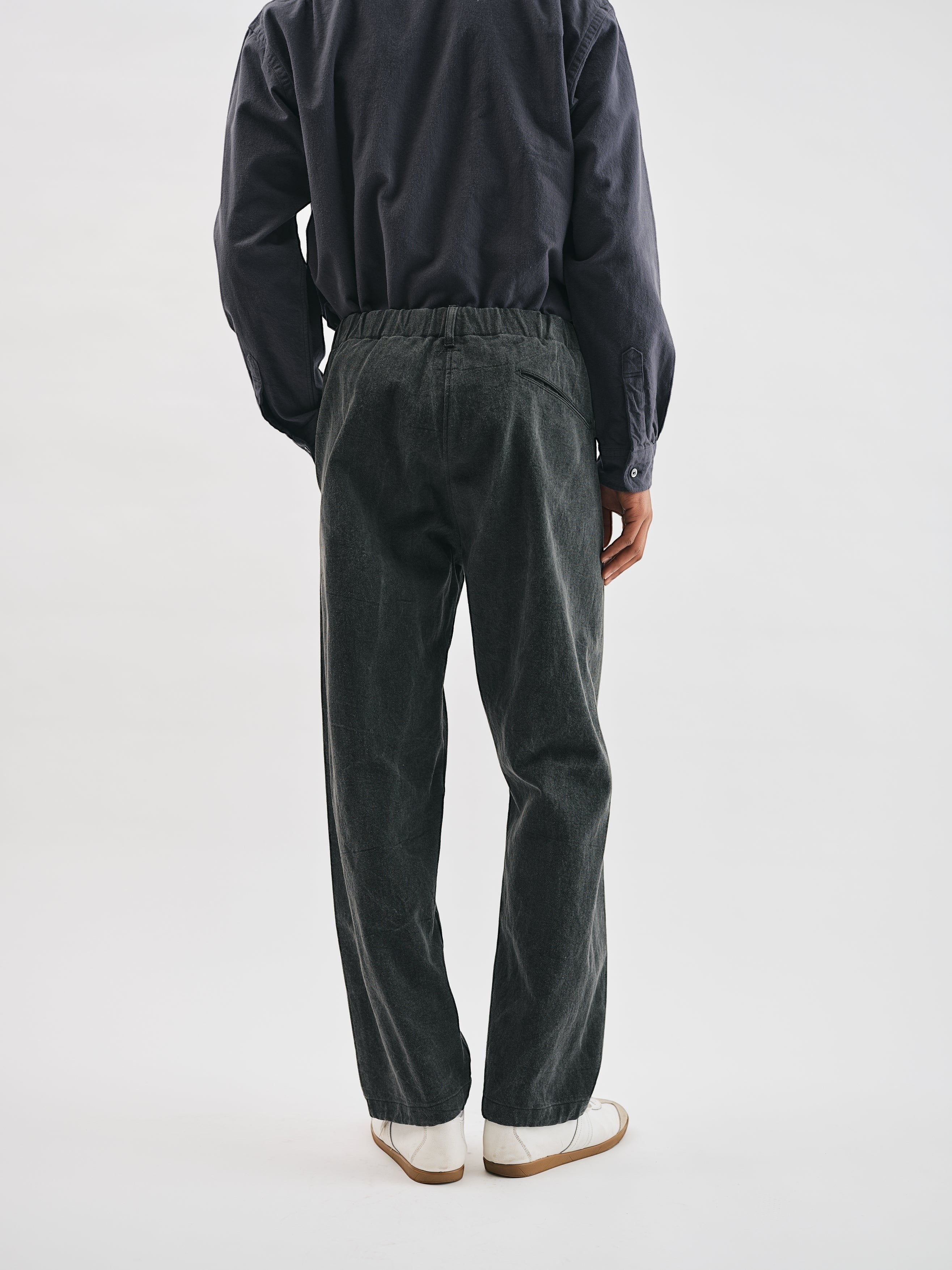 #3307CP-WFC2 POST Coach Pants : w flat twill charcoal 2