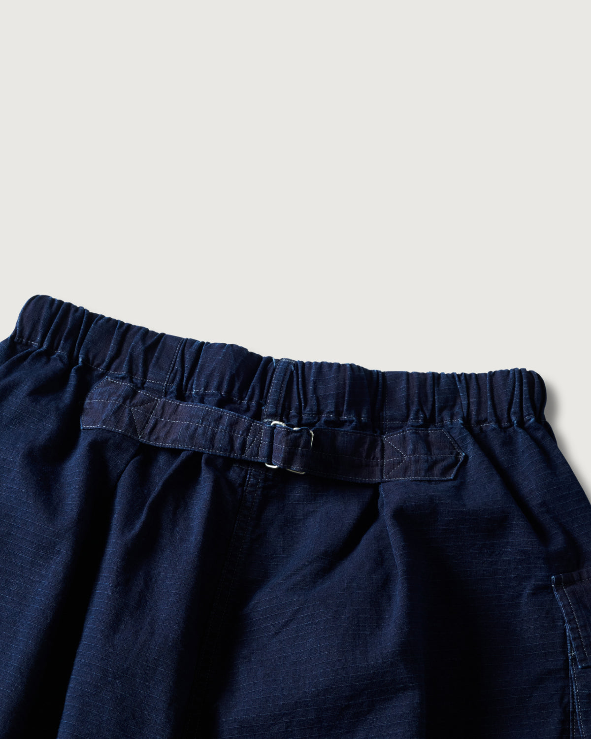 #3308S-DRI E-Z WALKABOUT Shorts : cotton dobby ripstop indigo deep wash