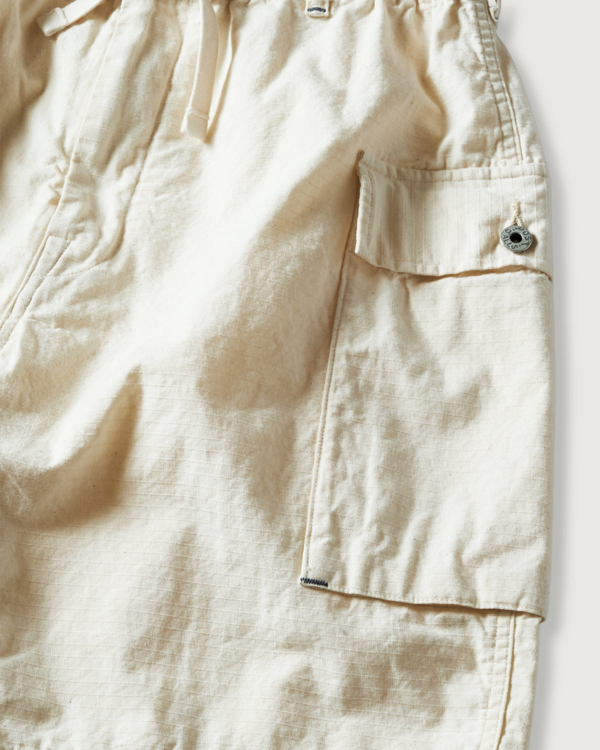 #3308S-DRN E-Z WALKABOUT Shorts : cotton dobby ripstop natural