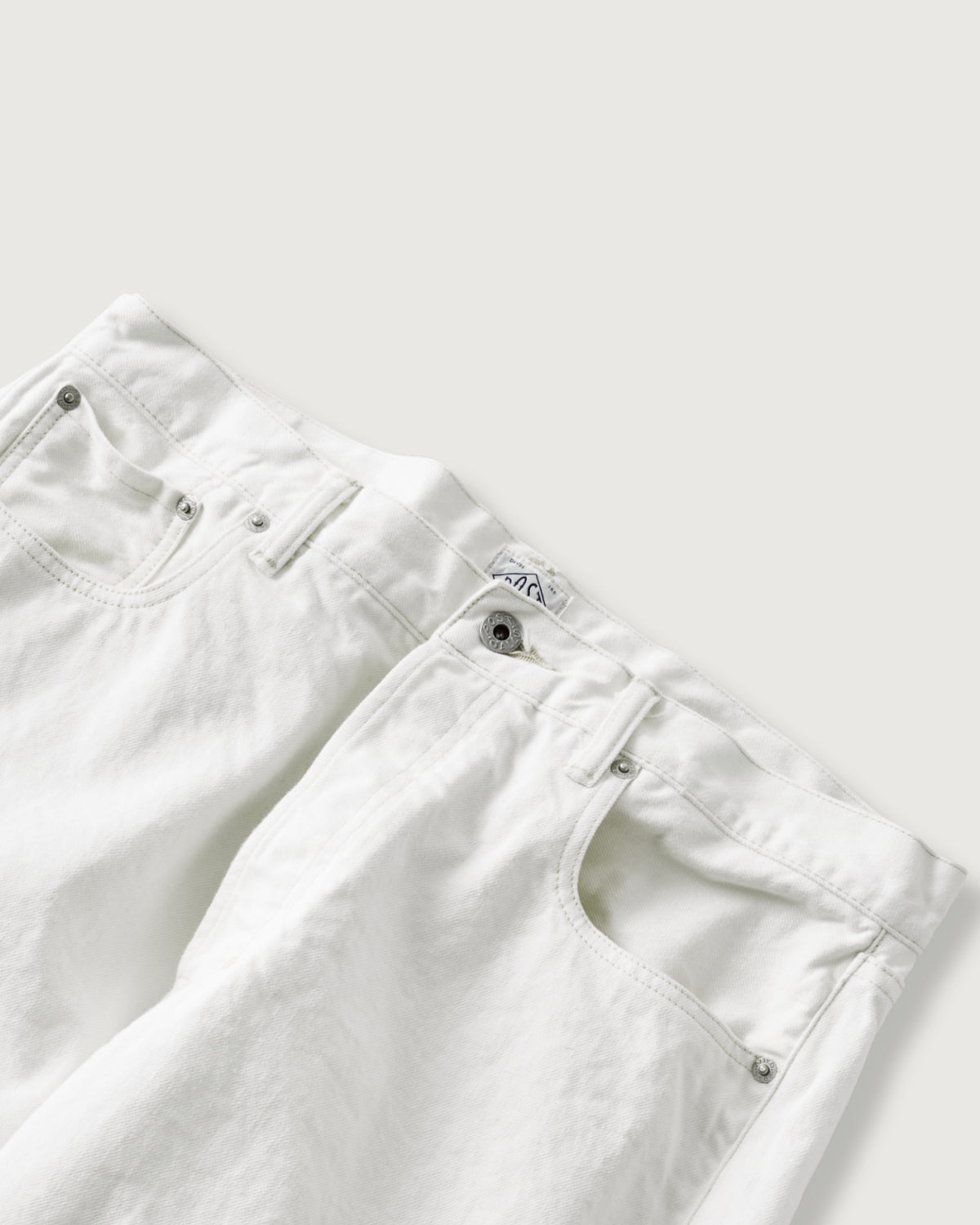#3324-12WD No. 10 Five Pocket : 12oz. selvedge denim white