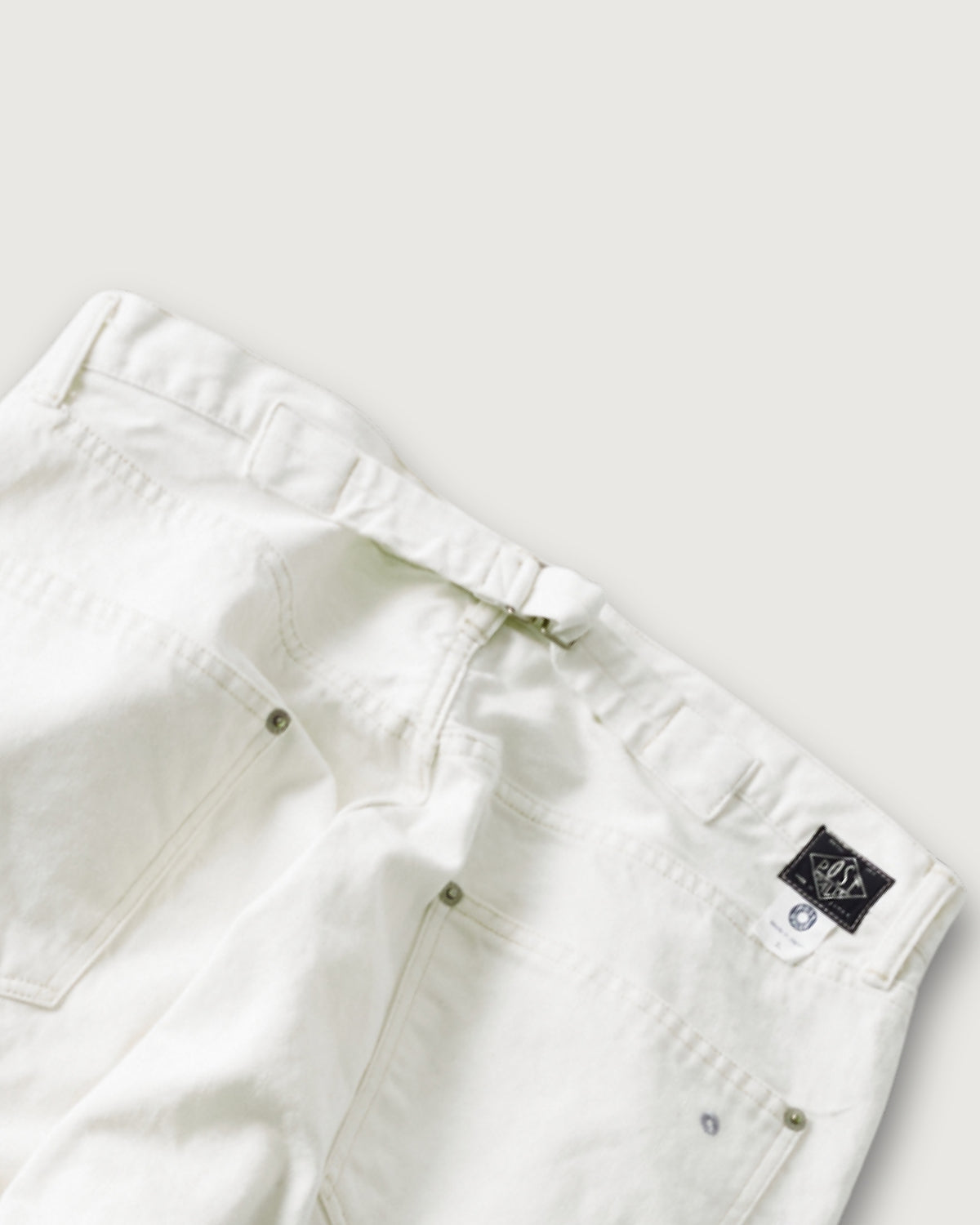 #3324-12WD No. 10 Five Pocket : 12oz. selvedge denim white