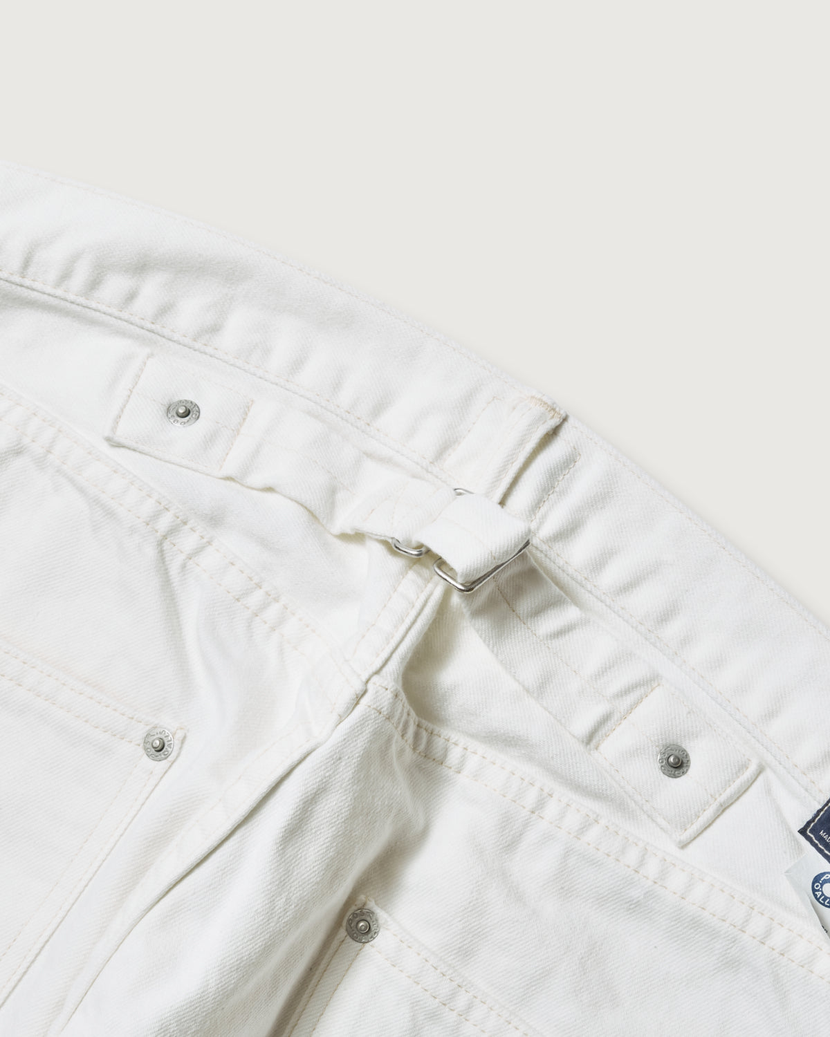 #3324-12WD No. 10 Five Pocket : 12oz. selvedge denim white
