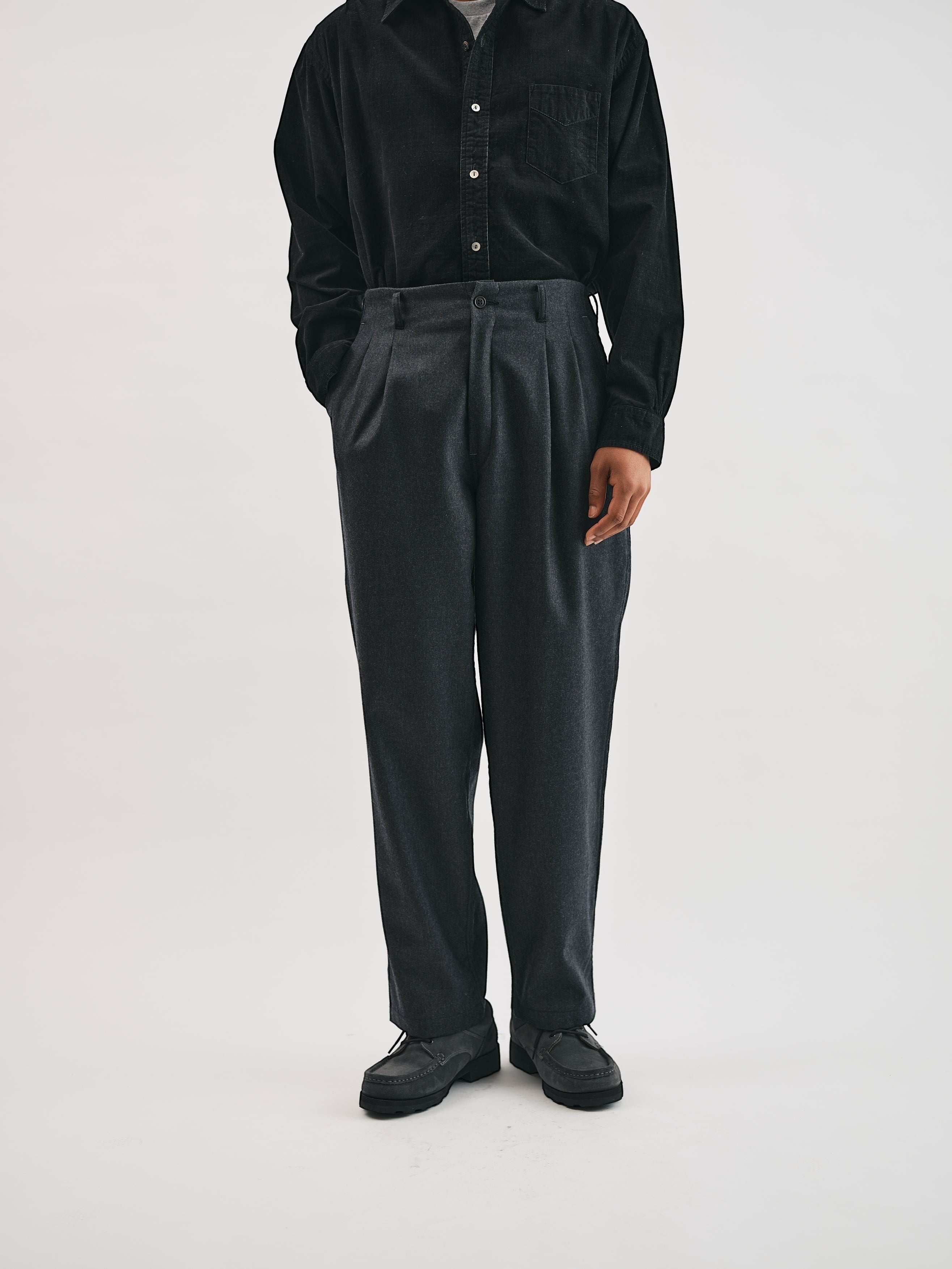 #3326-WC California Pegtop : wooly charcoal heather