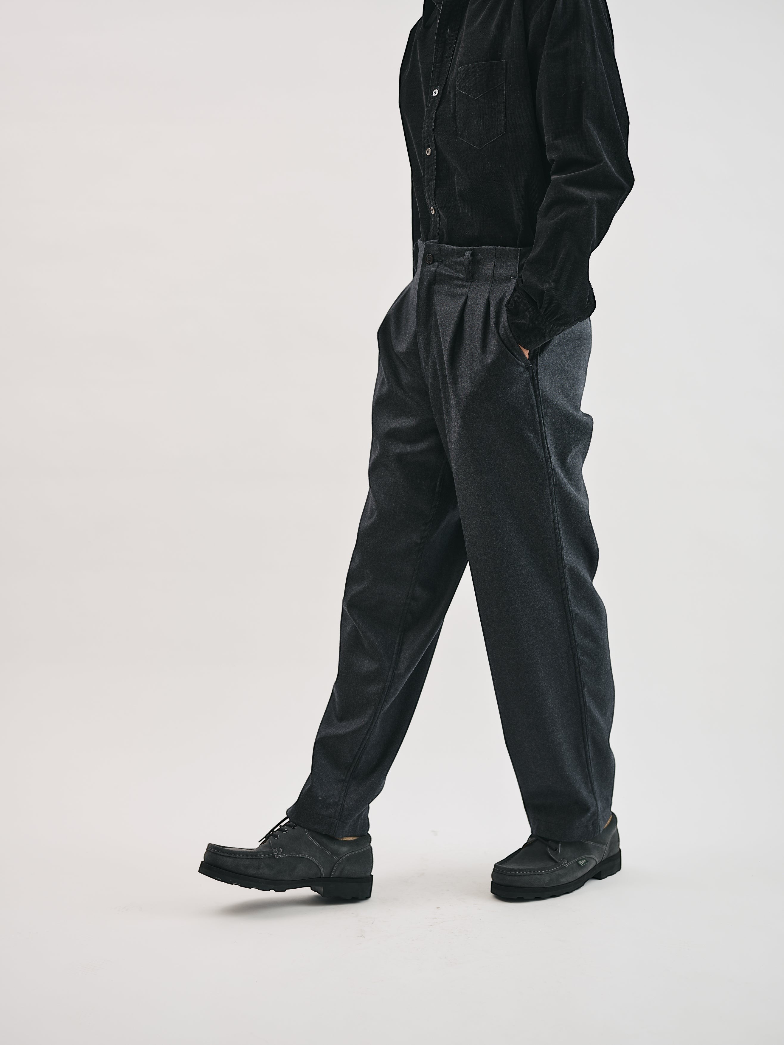 #3326-WC California Pegtop : wooly charcoal heather