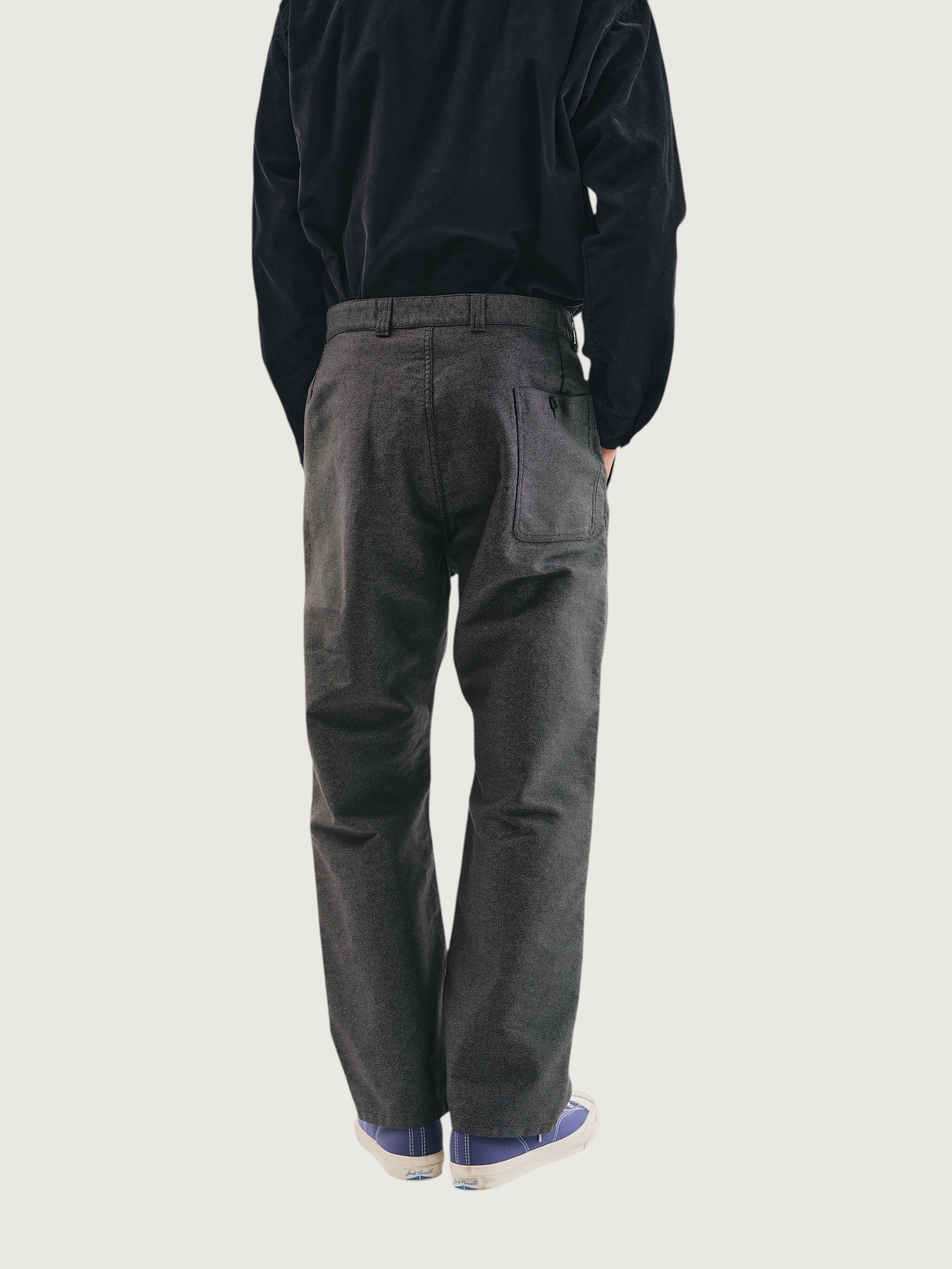 #3328-PB POS-Travail Pants : pinstripe black