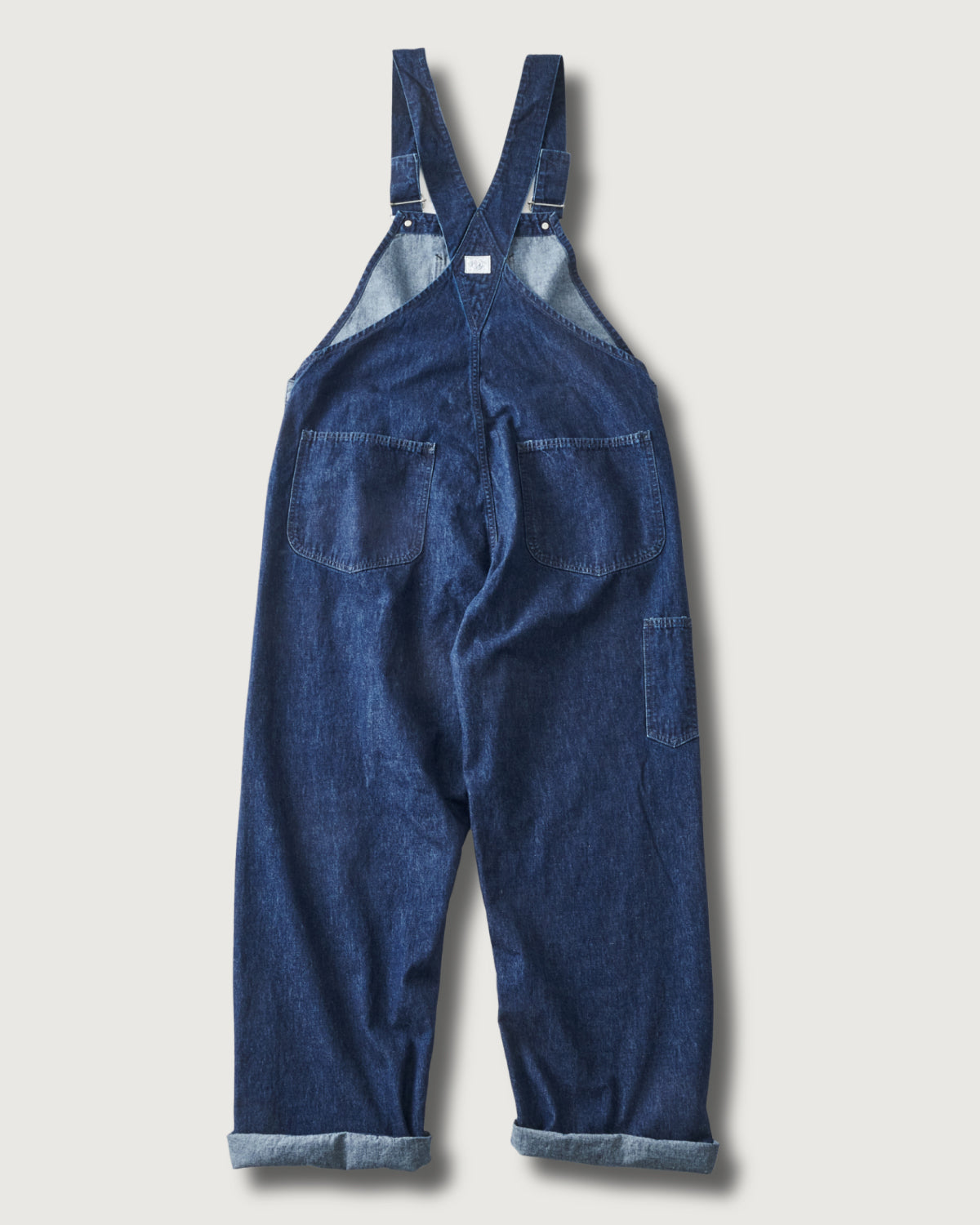 #3401-01 POST 46 Overalls : 10oz. denim indigo deep wash