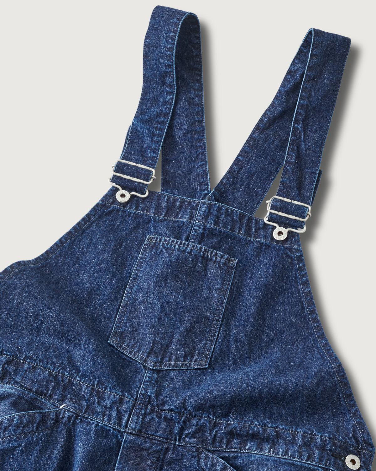 #3401-01 POST 46 Overalls : 10oz. denim indigo deep wash