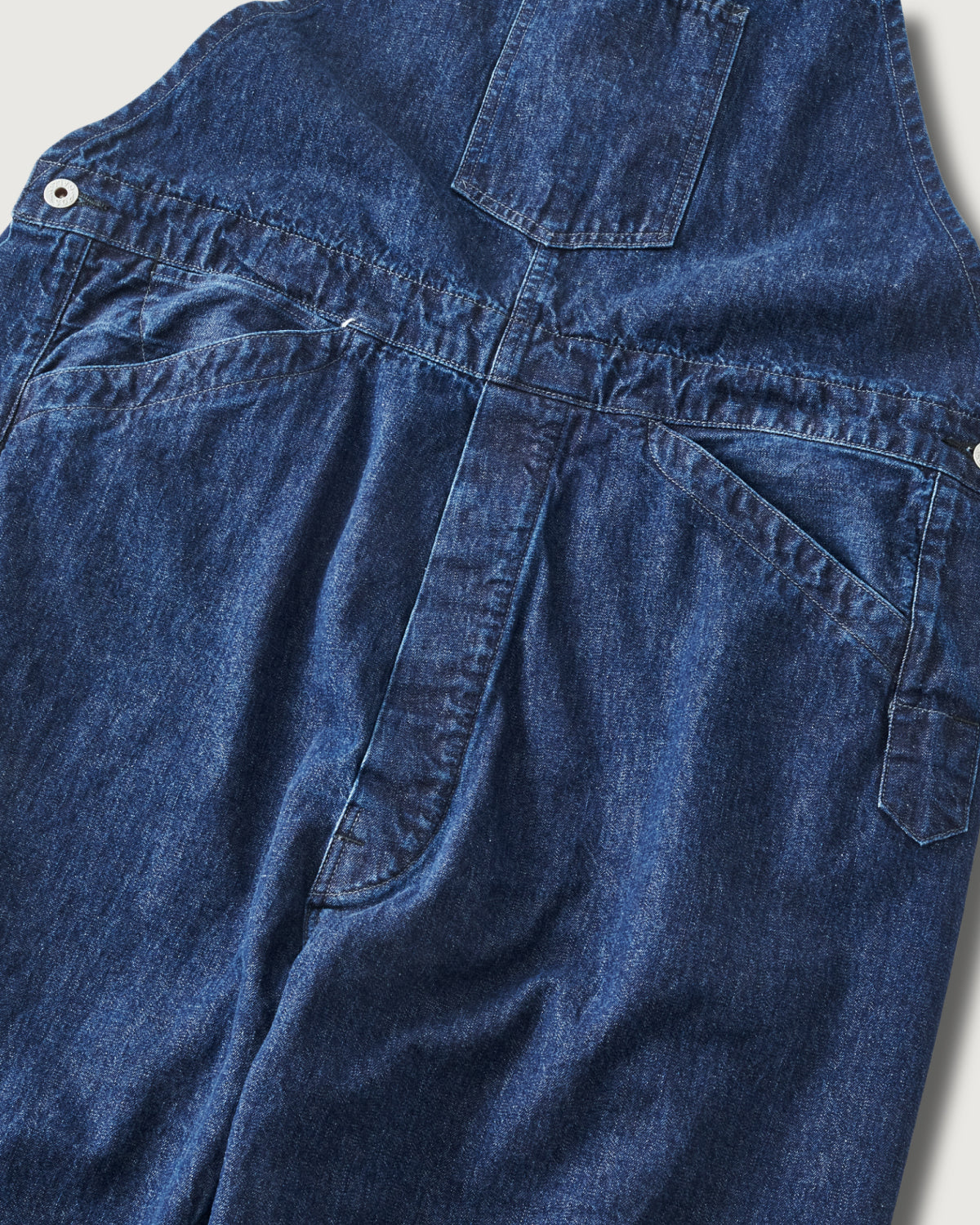 #3401-01 POST 46 Overalls : 10oz. denim indigo deep wash