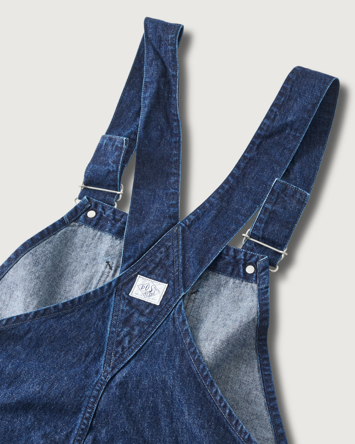 #3401-01 POST 46 Overalls : 10oz. denim indigo deep wash
