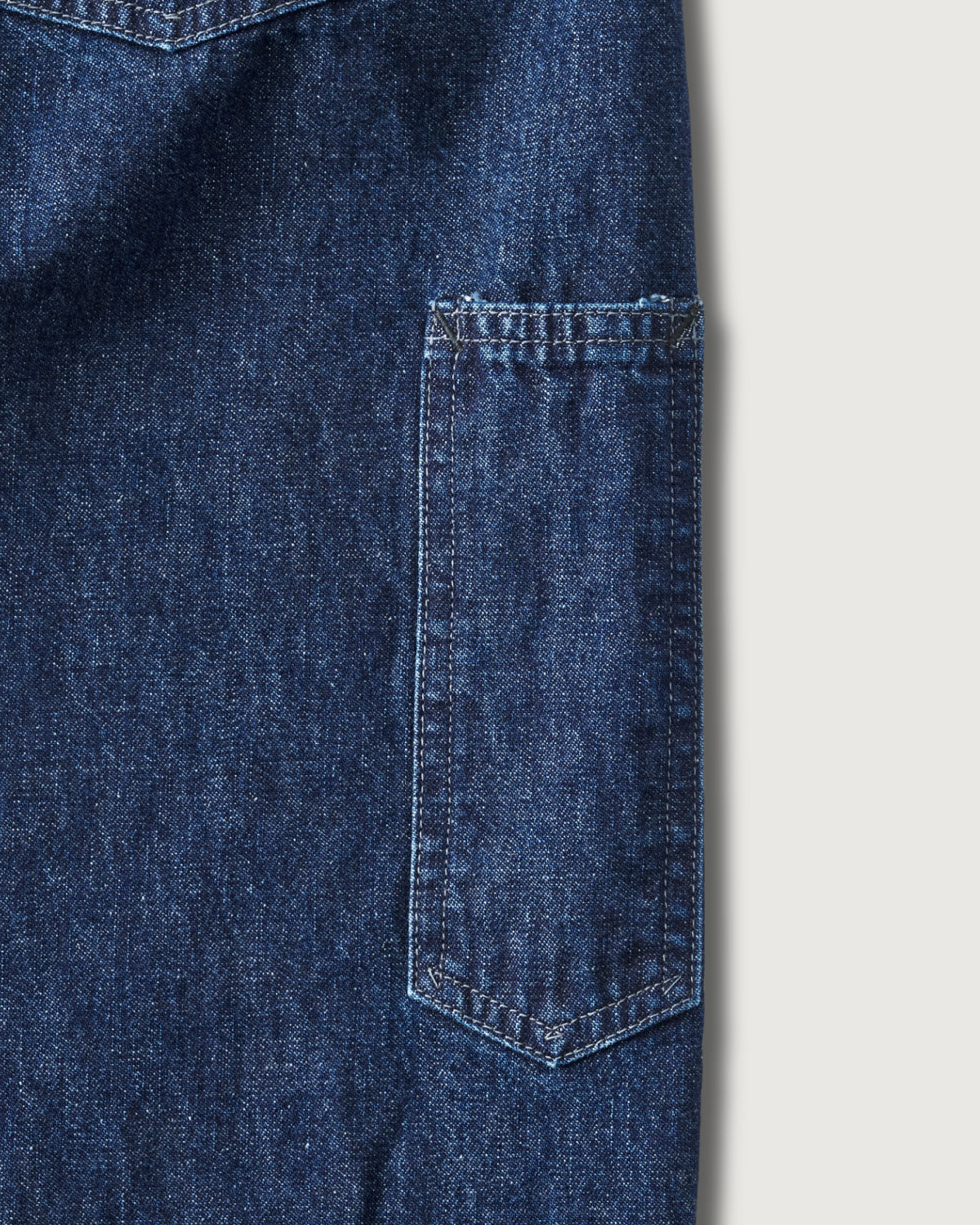 #3401-01 POST 46 Overalls : 10oz. denim indigo deep wash