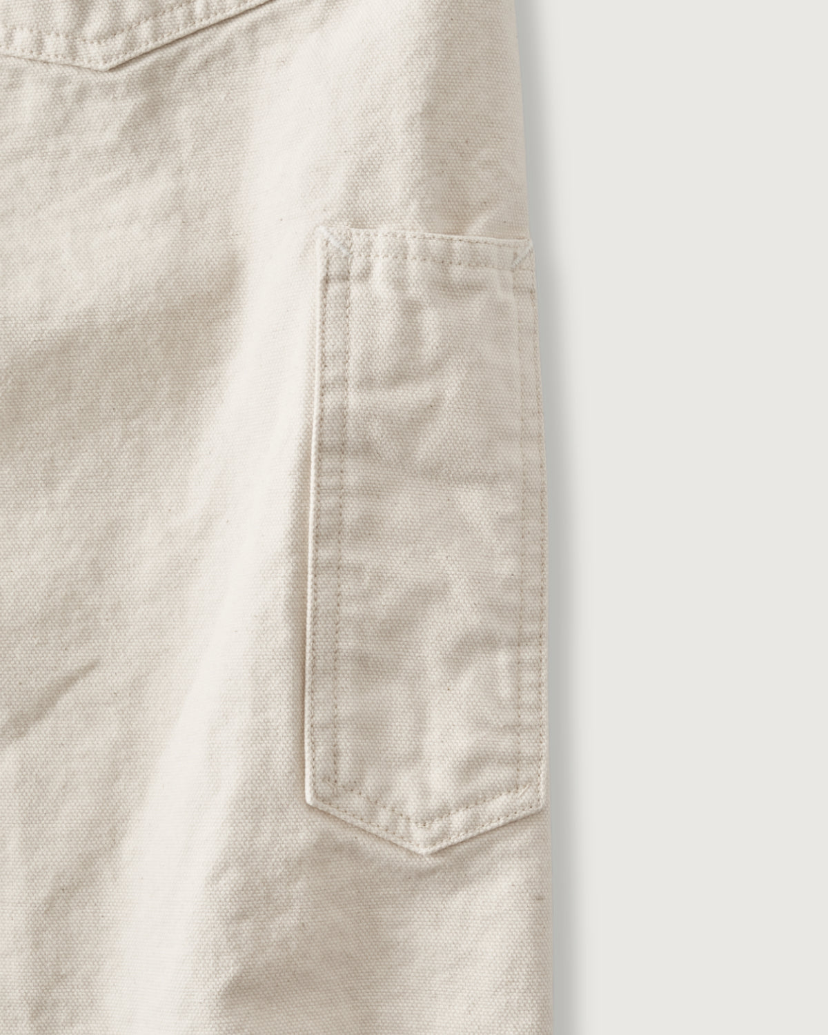 #3401-PCN POST 46 Overalls : pigment dyed canvas washed natural