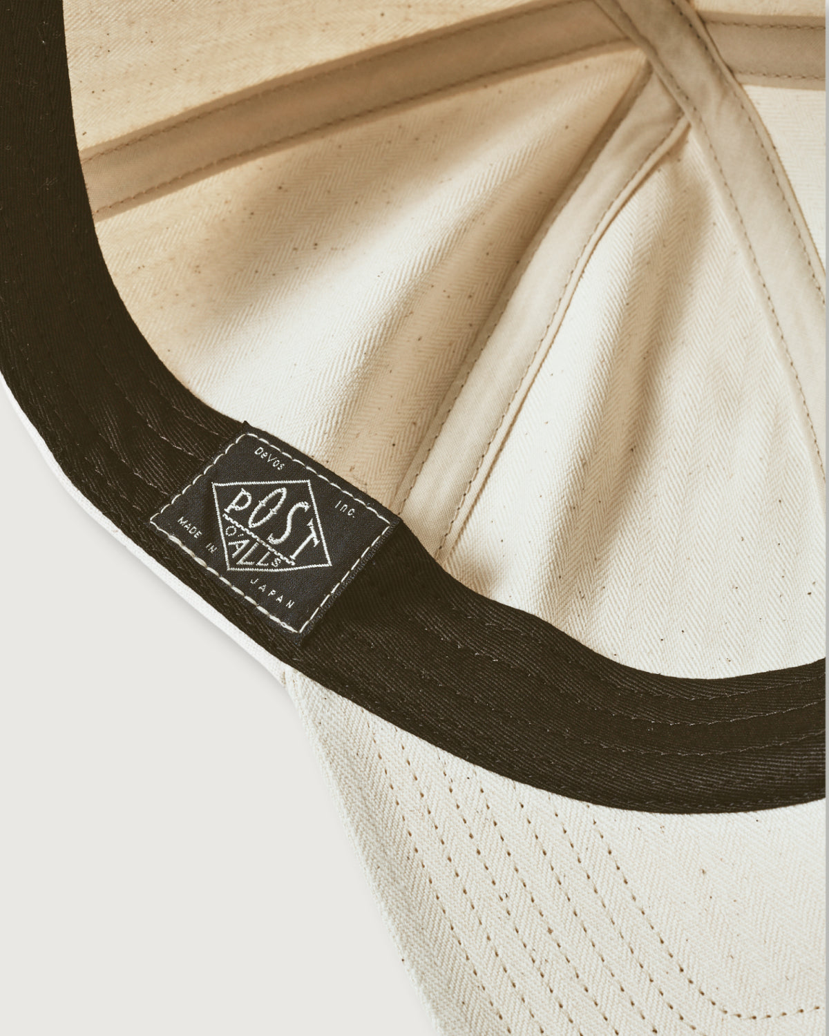 #3903-WTN POST Ball Cap: waxy taffeta navy