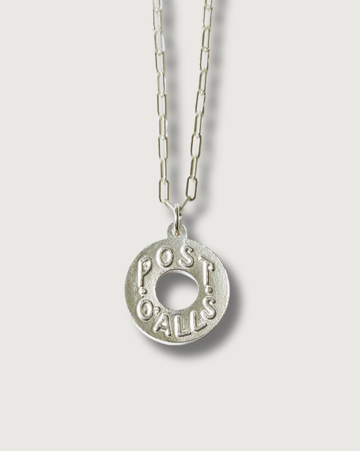 #3907-925 POST donuts pendant : 925 silver