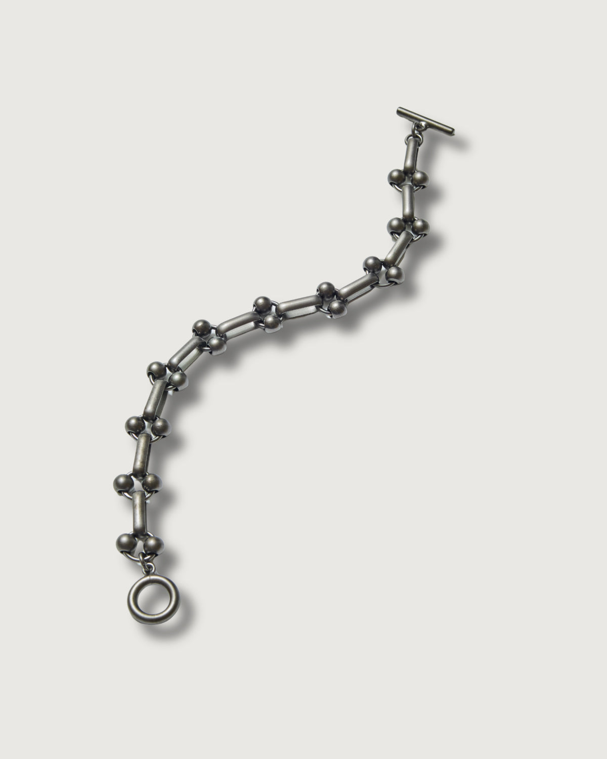 #3909-PB2 POST Bracelet #2 : brass flat black