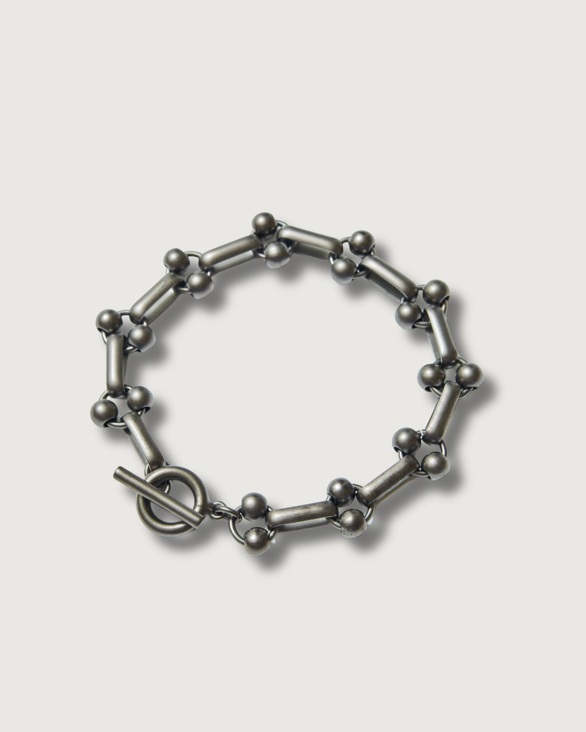 #3909-PB2 POST Bracelet #2 : brass flat black