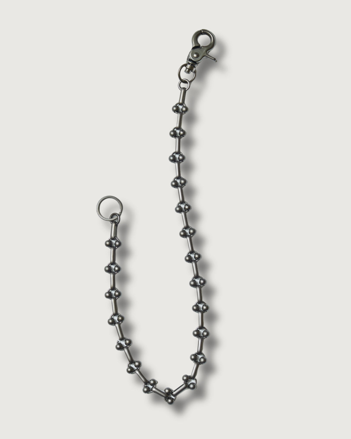 #3910-PK2 POST Key Chain #2 : brass flat black