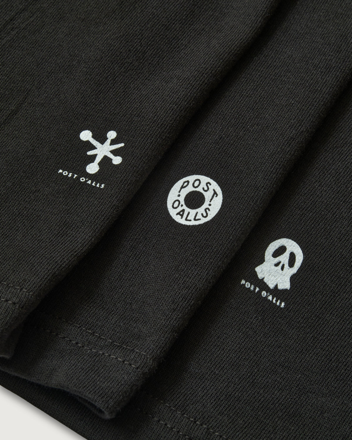 Crew neck 3pack tee Ver.2 (3PT2-BK) : black (Shop Special)
