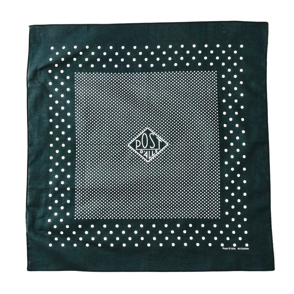 #4005-cha Bandana Hankie original 1993 design: cotton sheeting charcoal