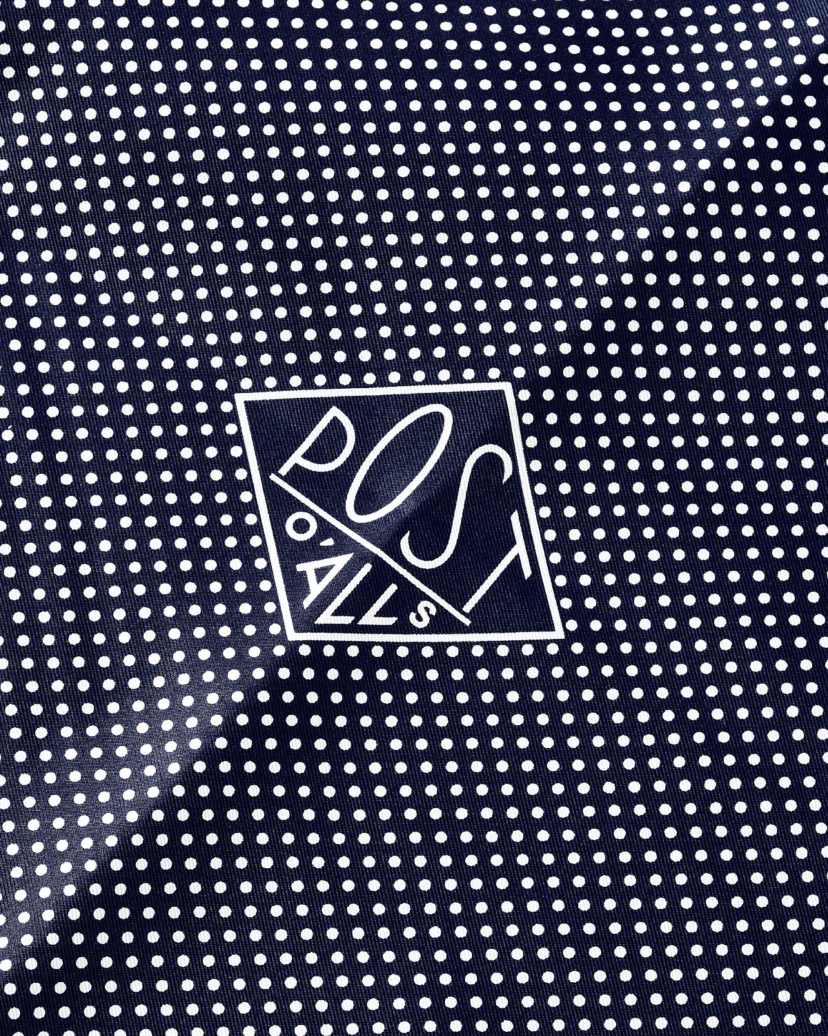 #5002-SN 1993 scarf : silk navy/white 43.5 x 124