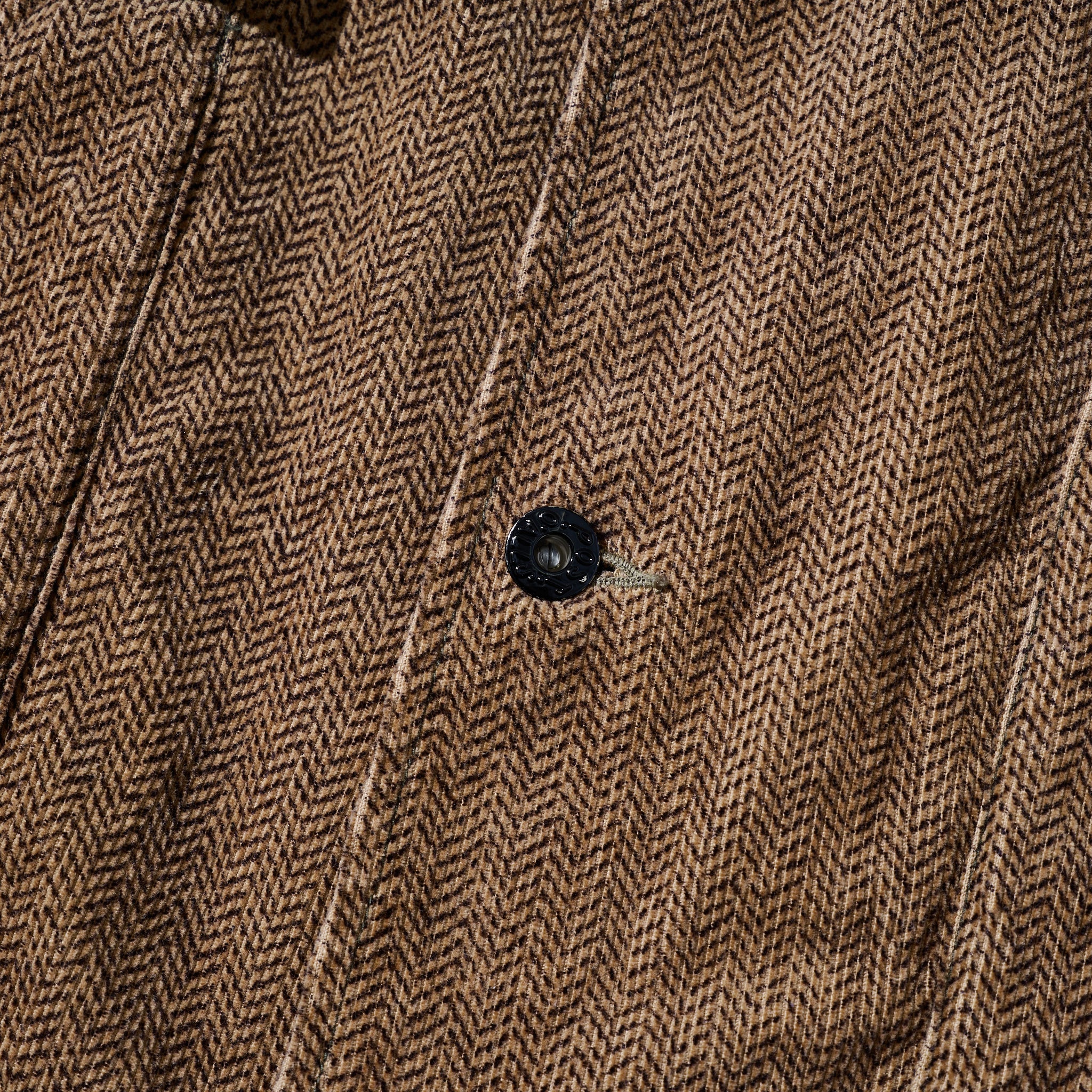 #12006-HCB WALKABOUT : herringbone print corduroy brown